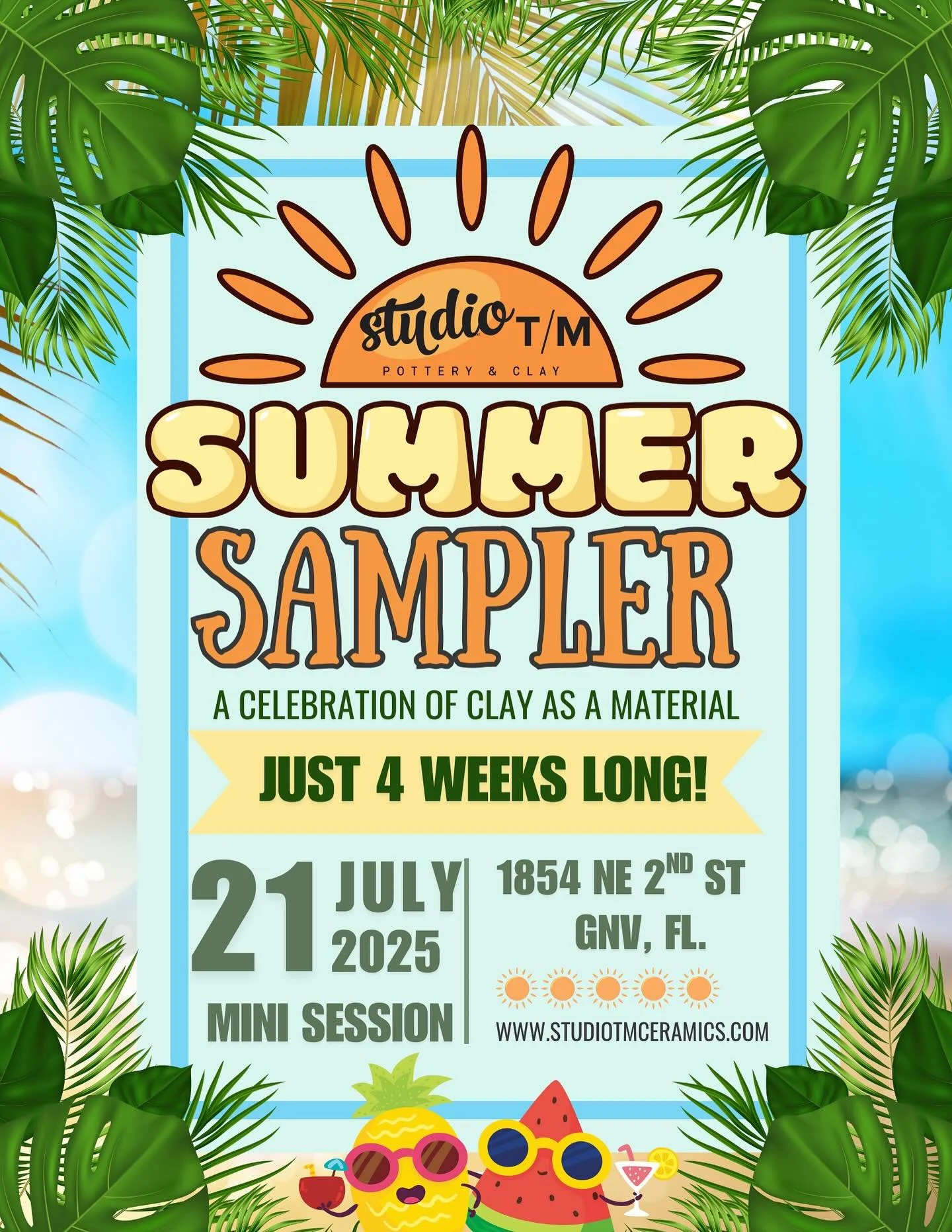 We&rsquo;re already so close to our Summer Sampler courses! We could not be more excited to share several of these new courses with you this special summer mini session that&rsquo;s only 6 weeks long! Check out these amazing offerings! 

#gainesville