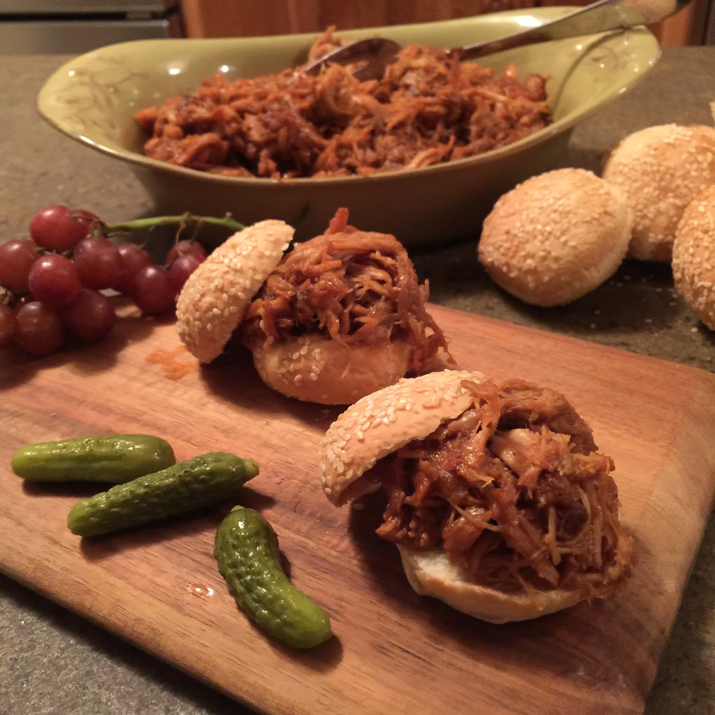 Heidis BBQ Pulled Pork Sandwiches.JPG