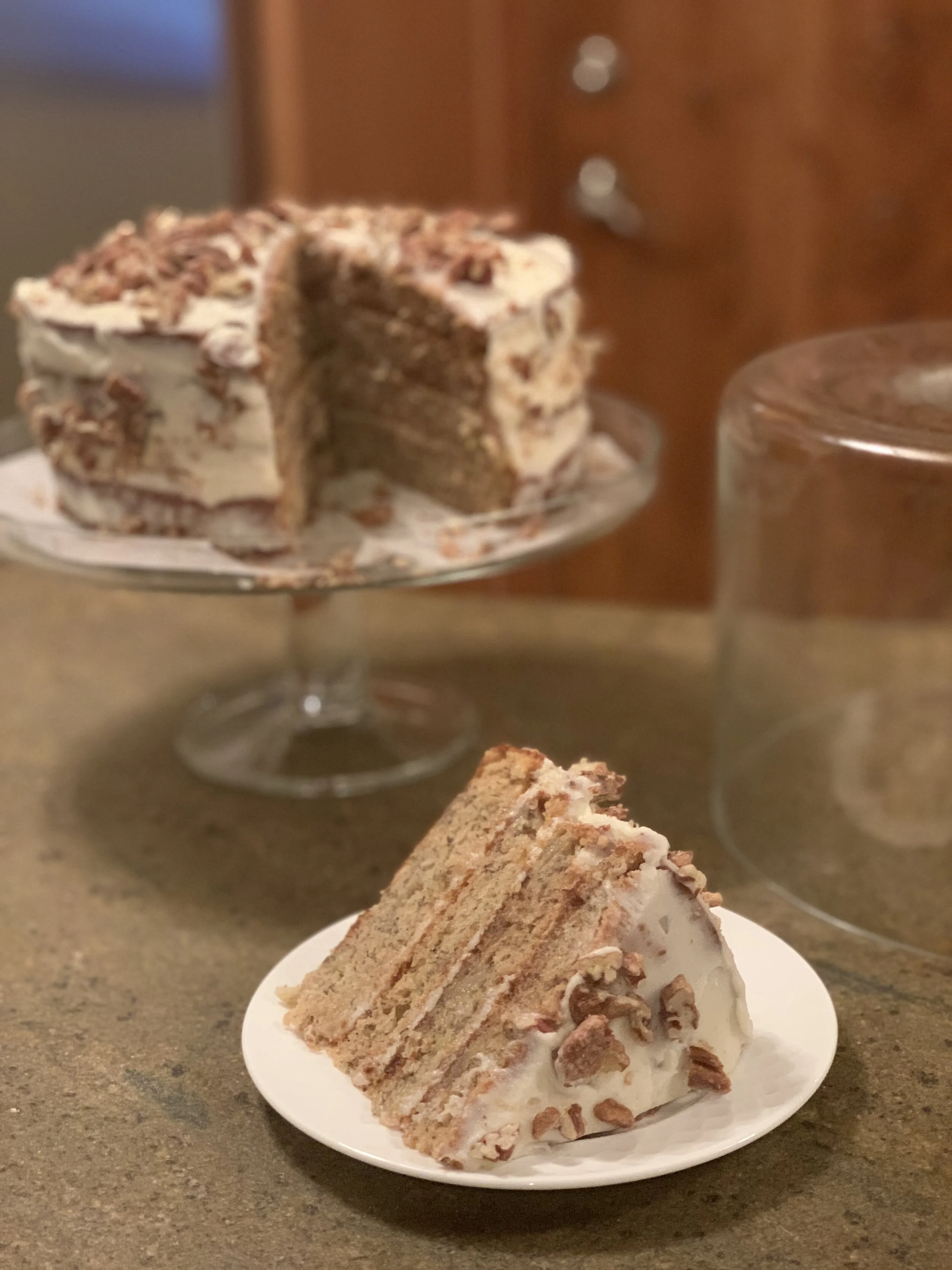 Heidi's Banana Cake with Vanilla Buttercream Frosting