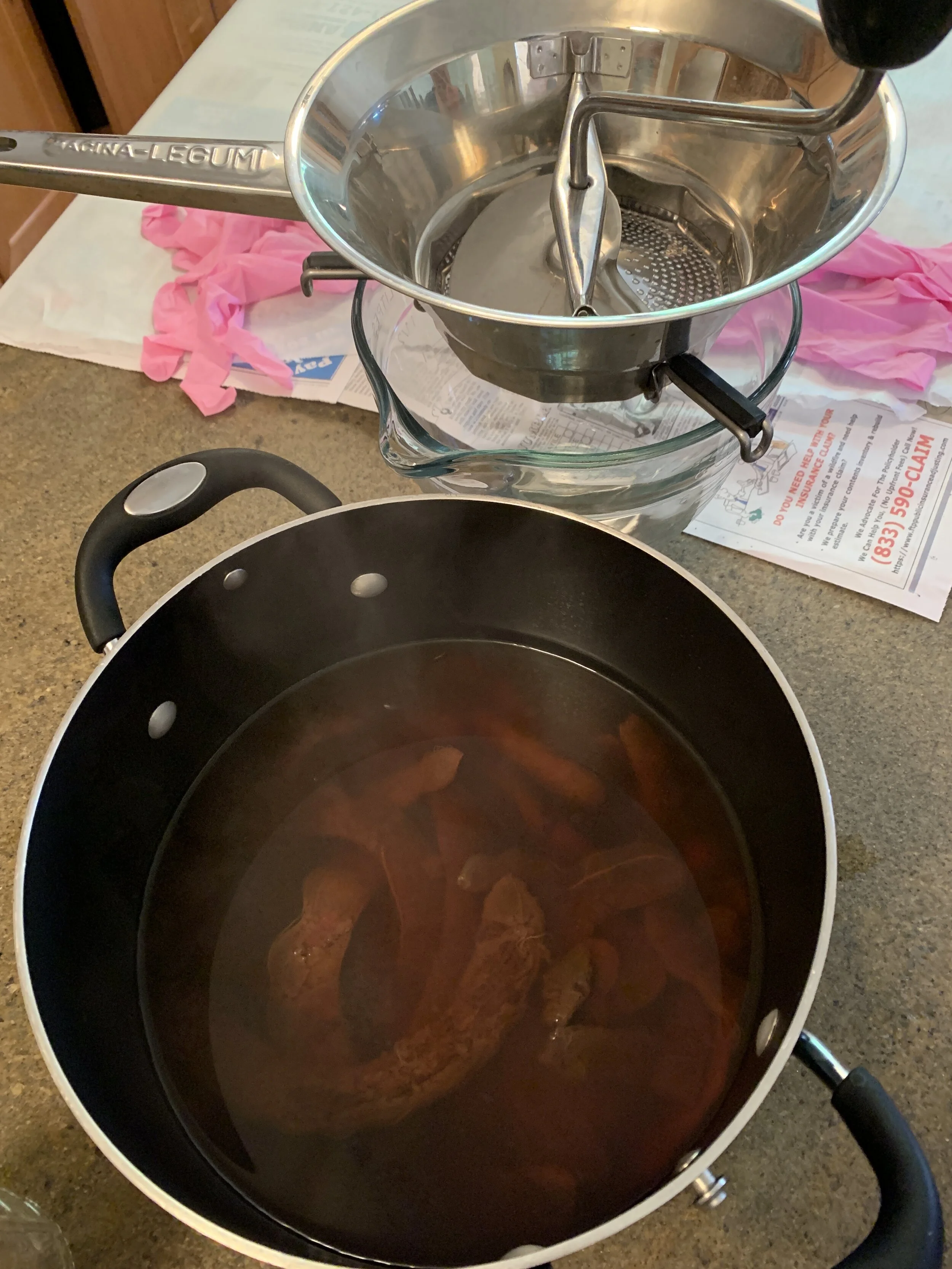 Tamarine in pot ready to puree in strainer.JPG