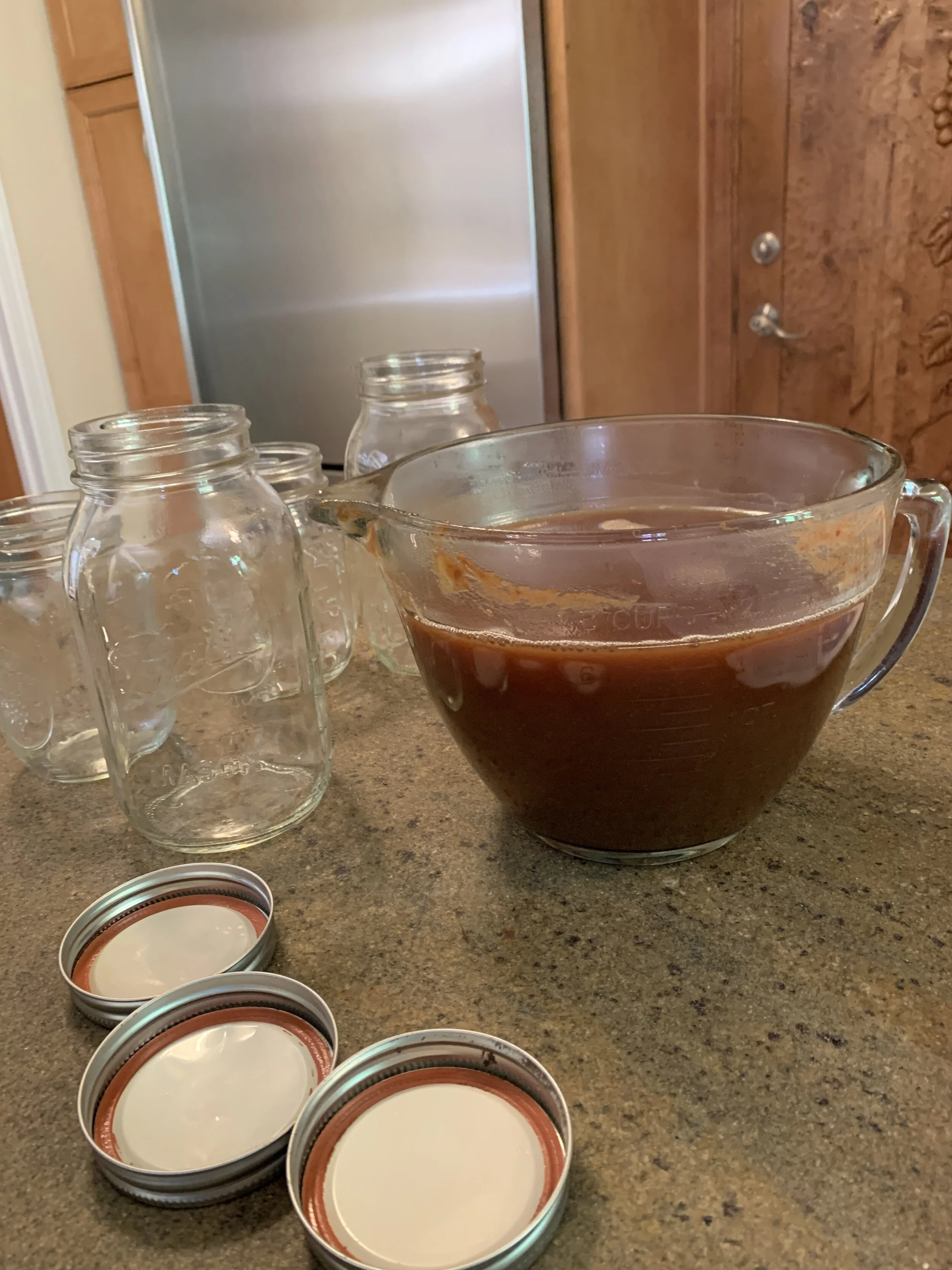 Tamarind Concentrate ready to fill jars.JPG