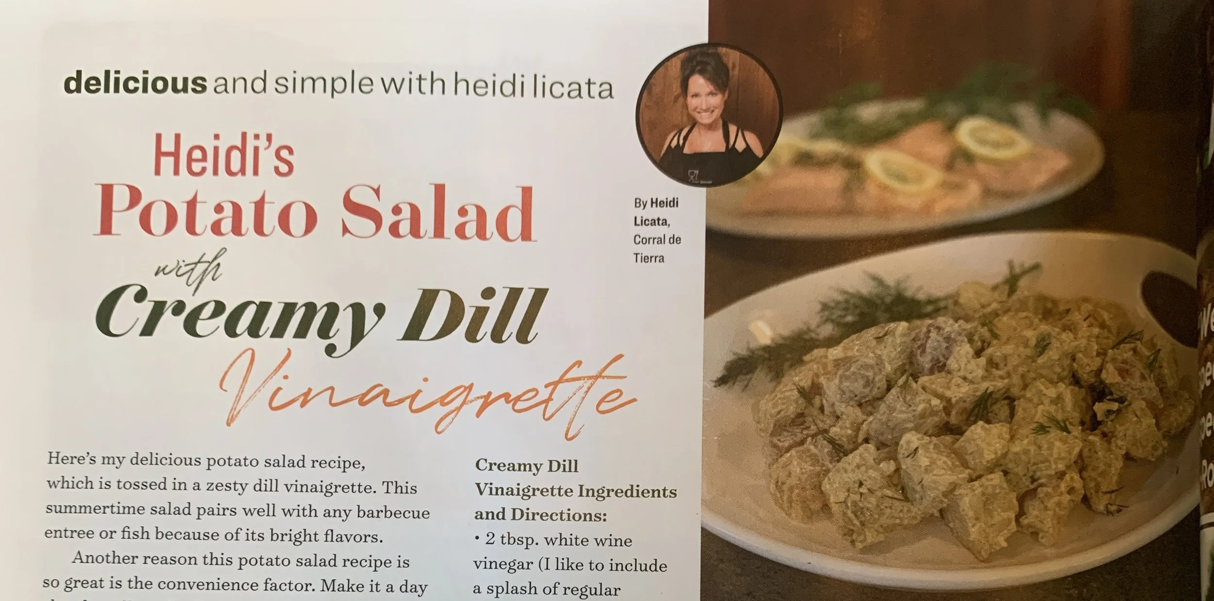Heidi's Potato salad with Creamy Dill Vinaigrette
