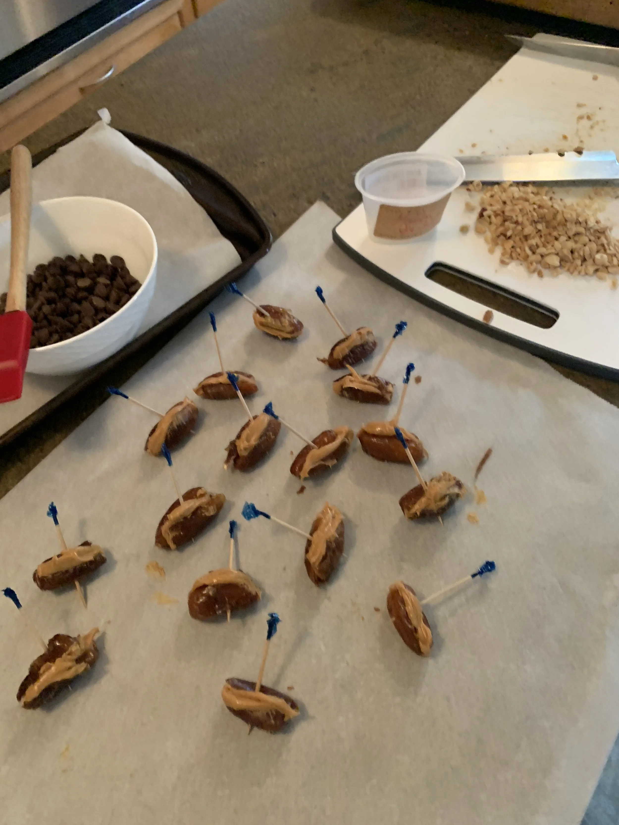 Heidi's Snicker Snacks Prep Station.JPG