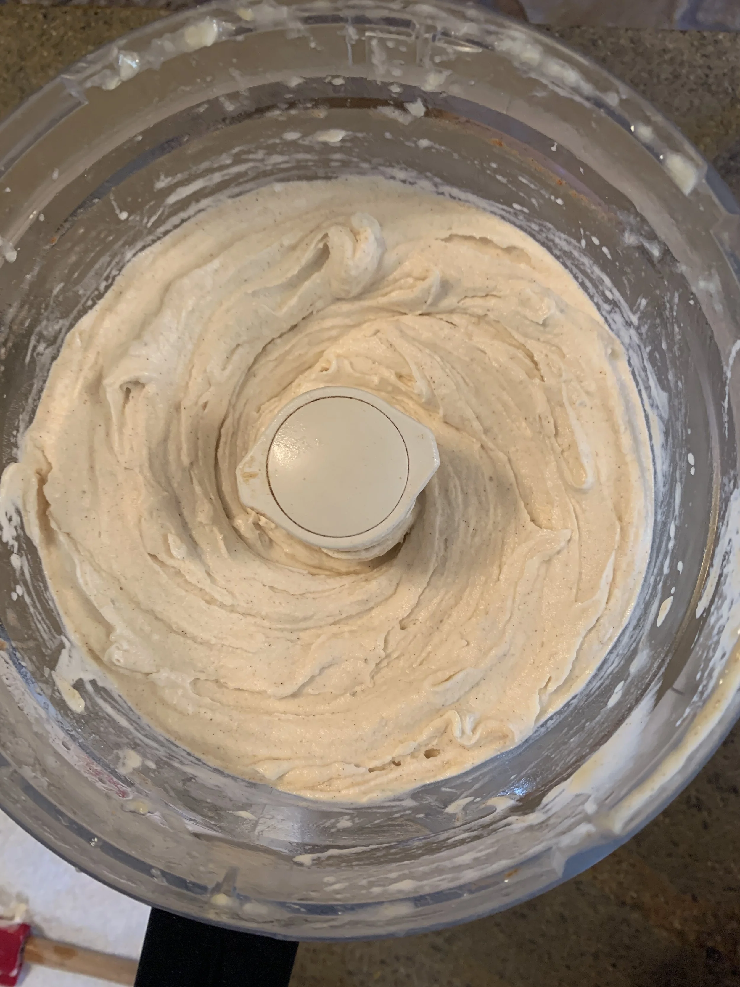 Banana icecream blended in food processor.JPG