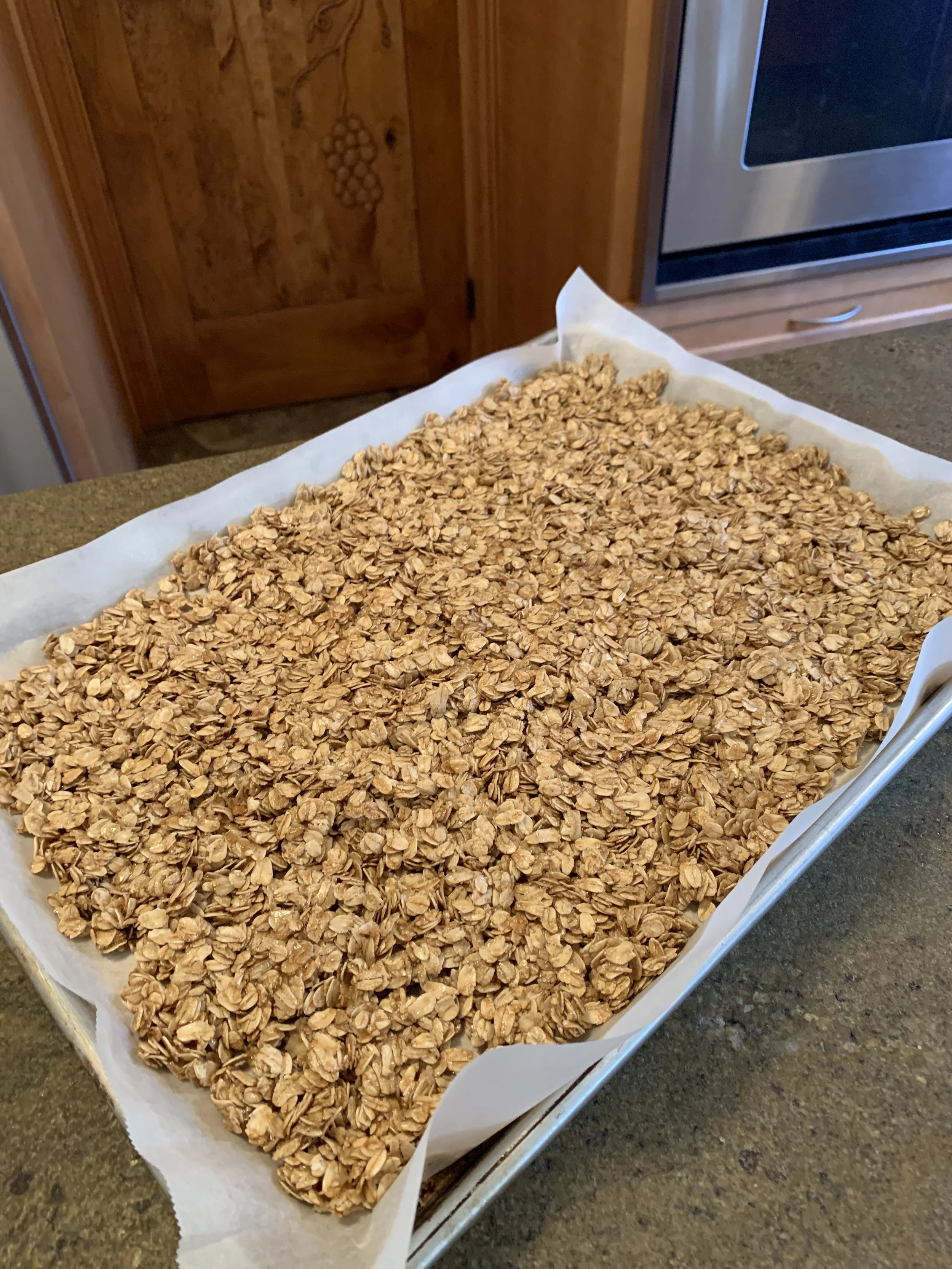 Step 5 Oats ready for oven.JPG