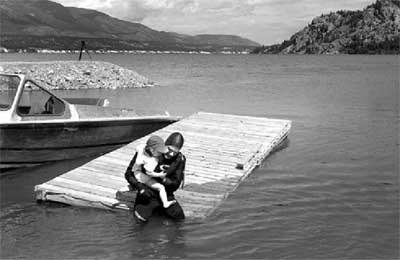 Rowan and I at the source of the Columbia River, June, 2002.