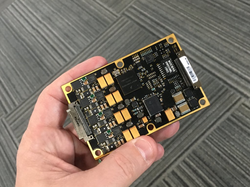"All of our onboard communication takes place over gigabit Ethernet."