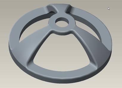 The dome model that teams will have to print in level three of stage two.