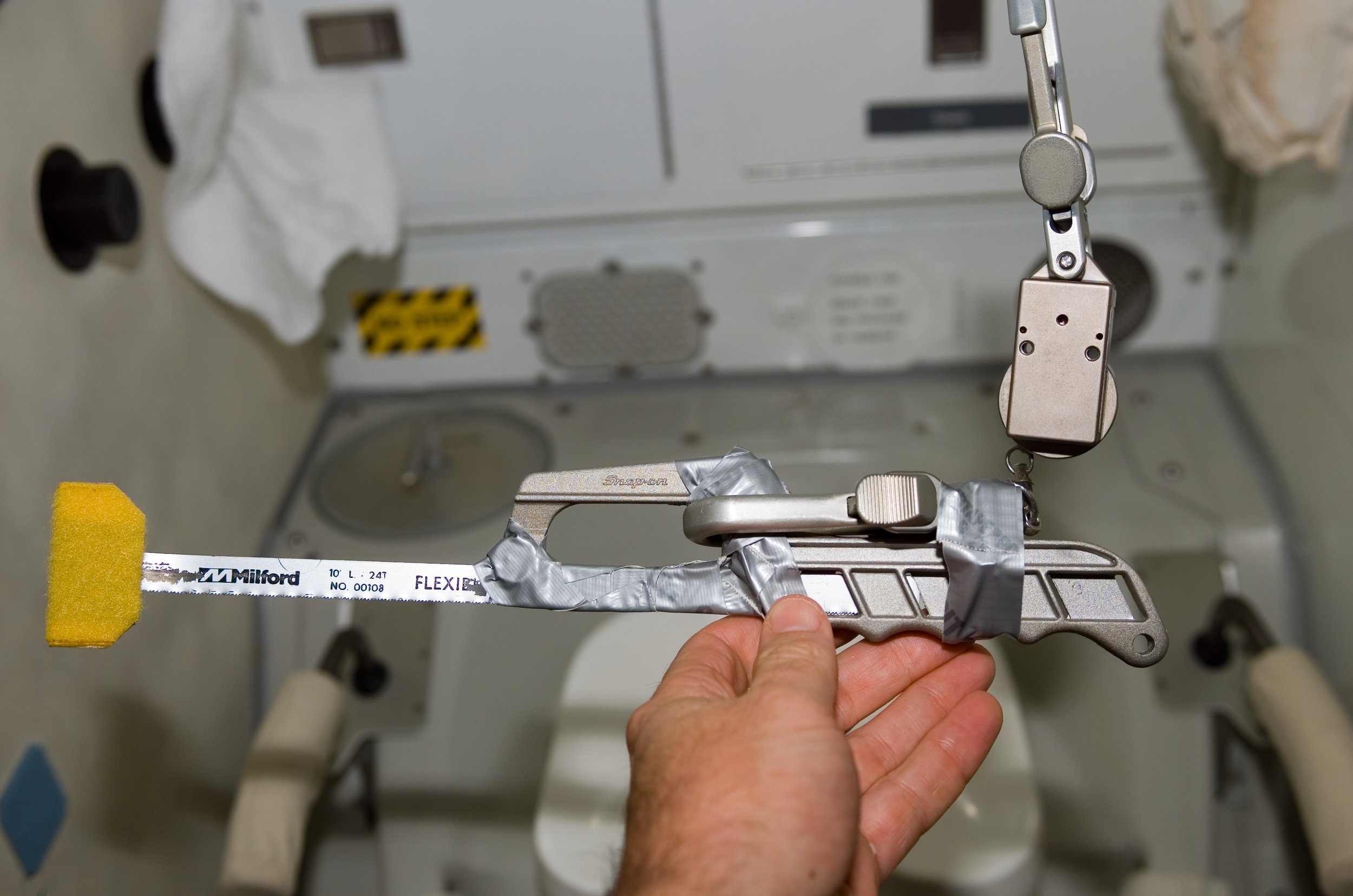 Modified hacksaw on orbit