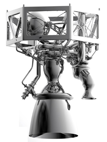 Digital render of the Prometheus engine