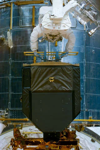 Fine guidance sensor with human for scale