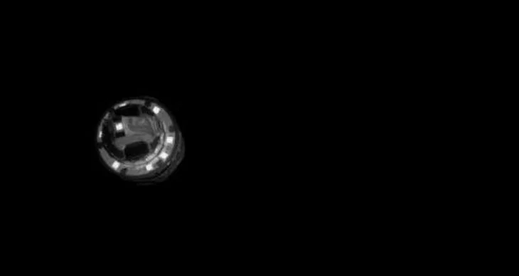 The impactor that caused above dust plume.