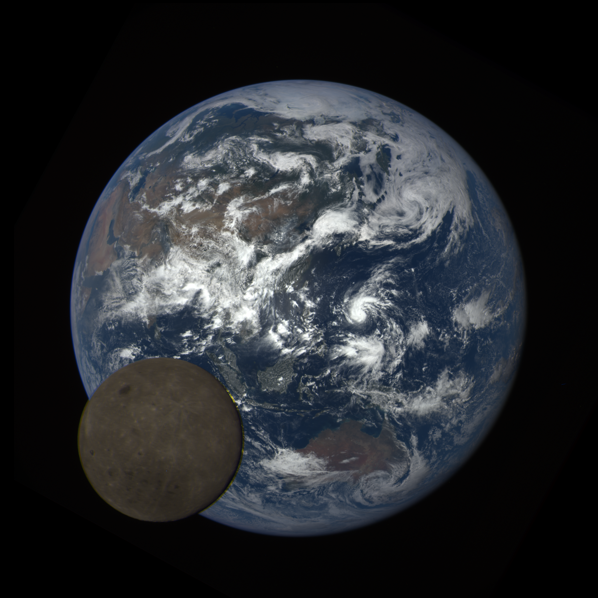 Far side of the moon as it transits Earth from DSCOVR’s perspective