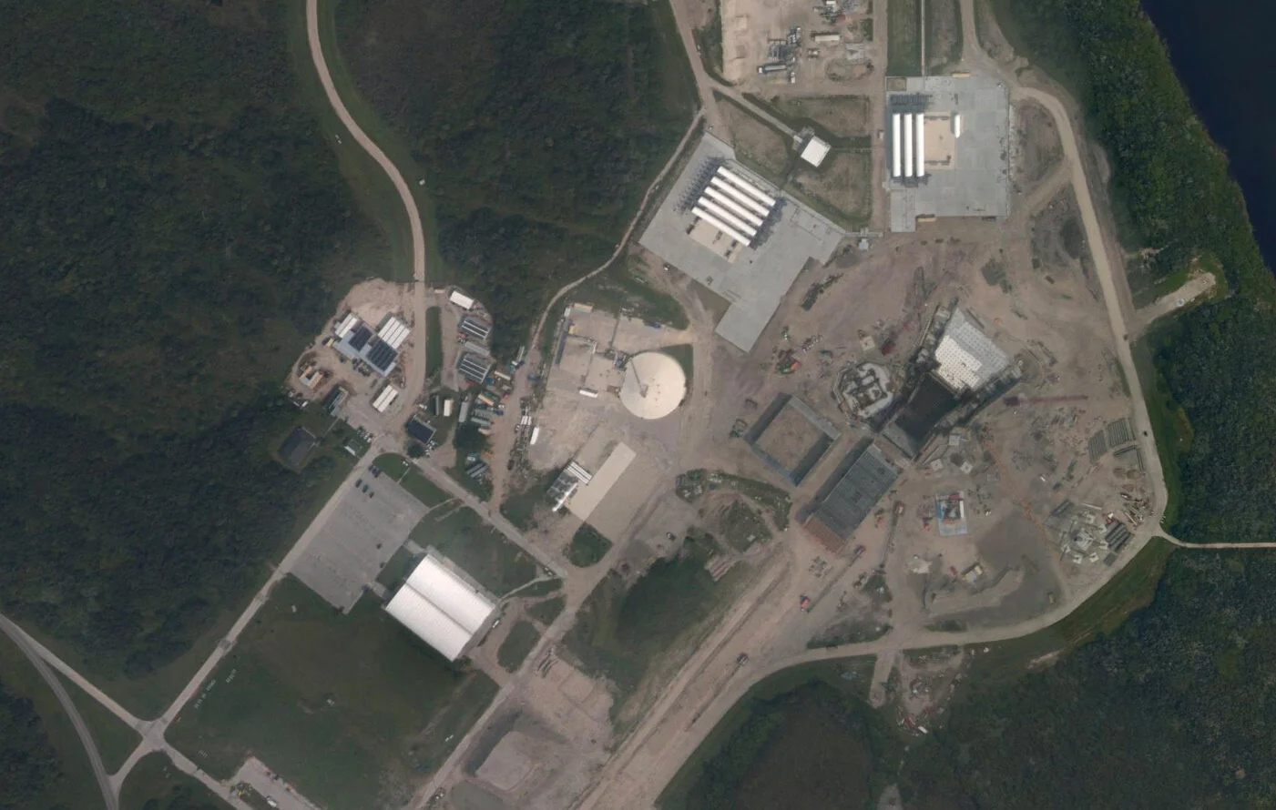 A satellite image of SC-36