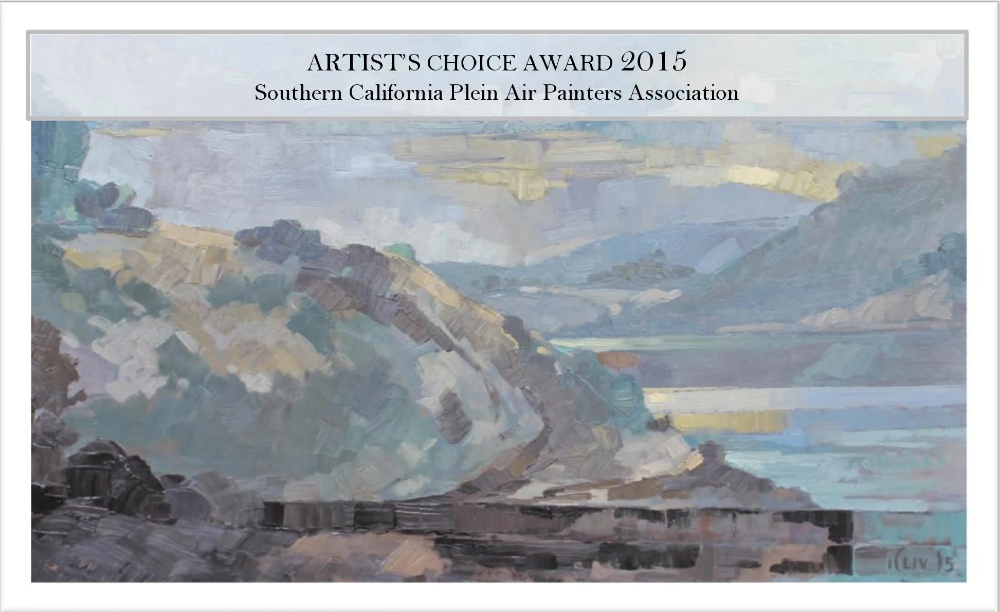 Artist's Choice Award, Southern California Plein Air Painters Association 2015 show