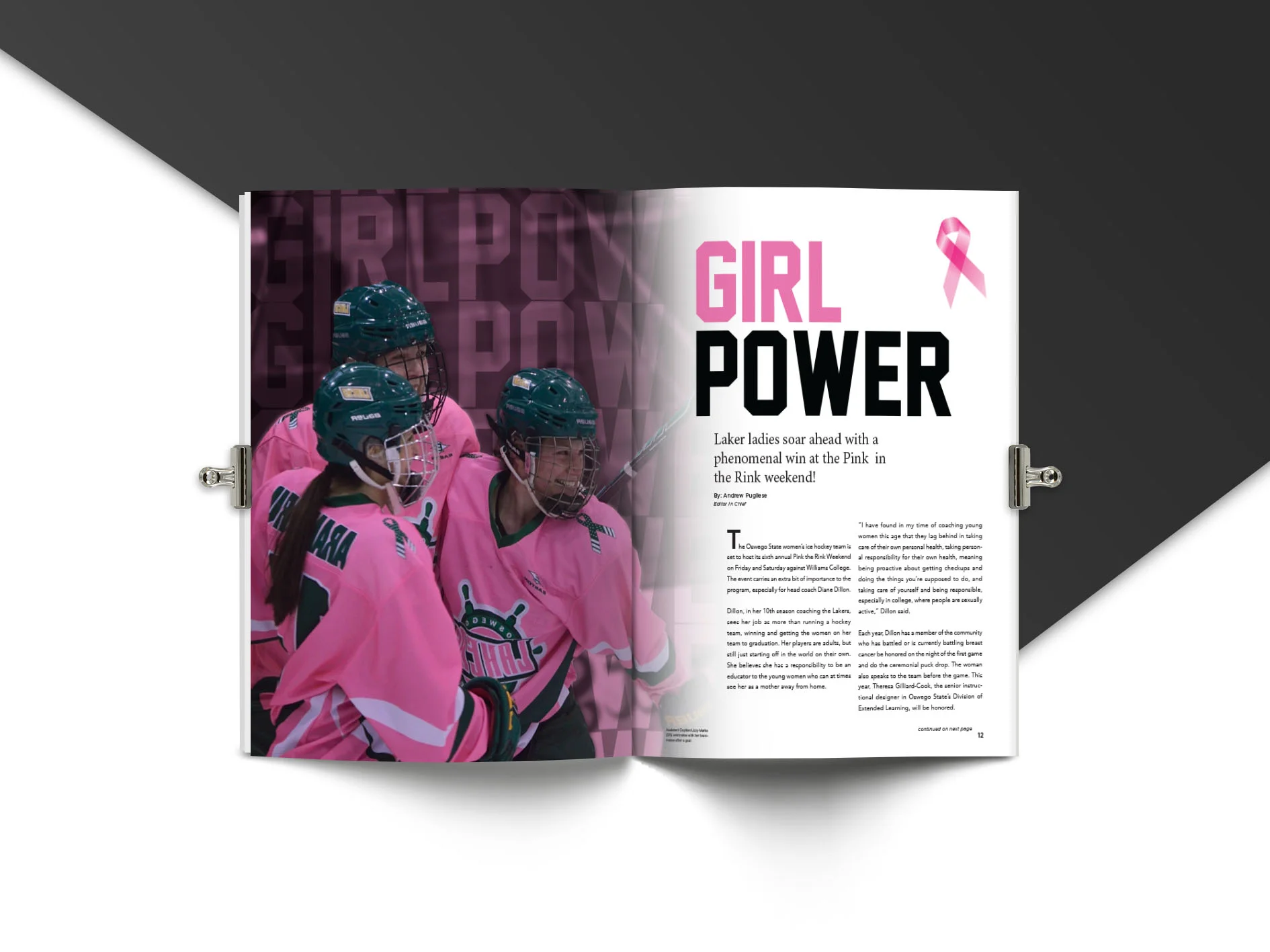 LAKERS MAGAZINE INTERNAL: GIRL POWER SPREAD, 2016
