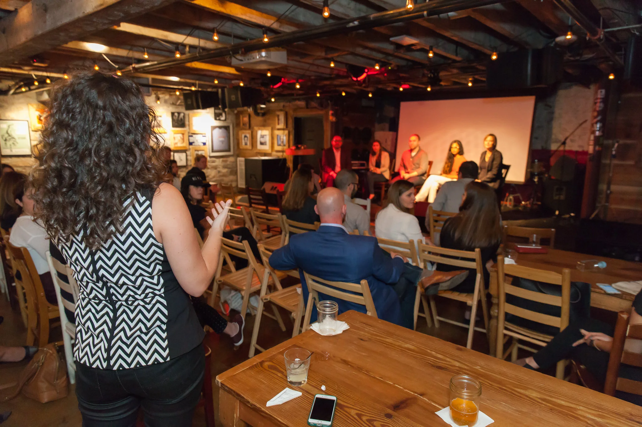 Asking a Question at 'Doing Good in Tech' Panel, Washington DC