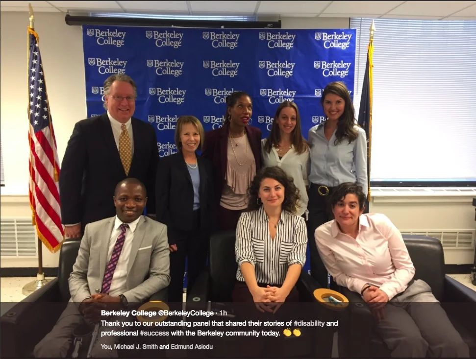 'Work Matters for All' Panelist talking about #InvisibleDisability, New York NY