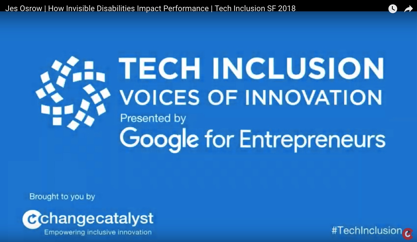 Tech Inclusion - Invisible Disabilities, Tech, and Career Tenure