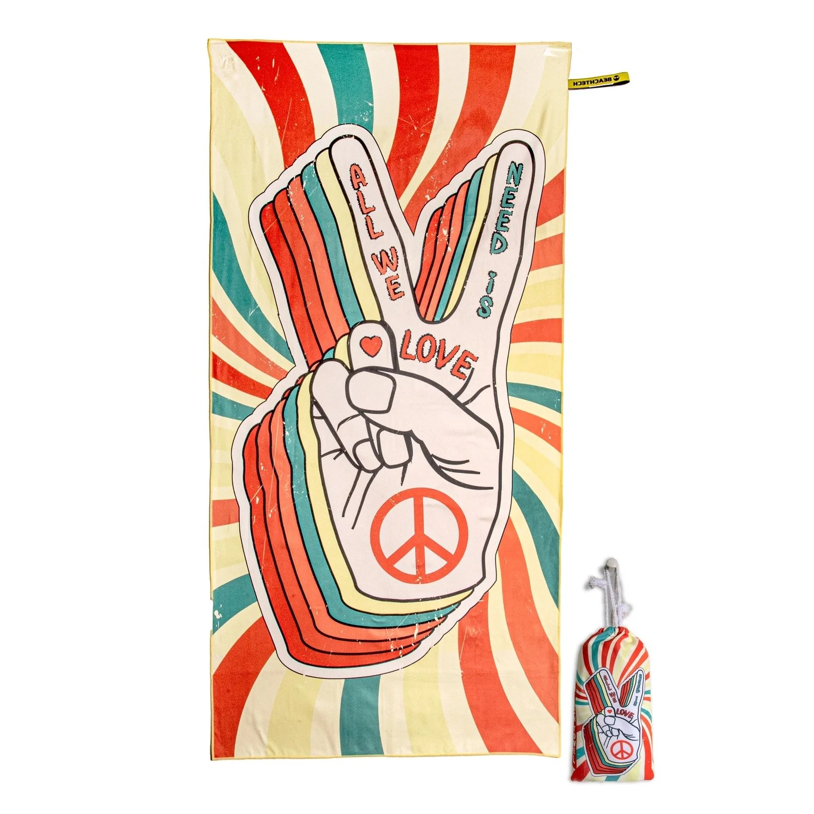 High Performance Beach Towel - All We Need Is Love