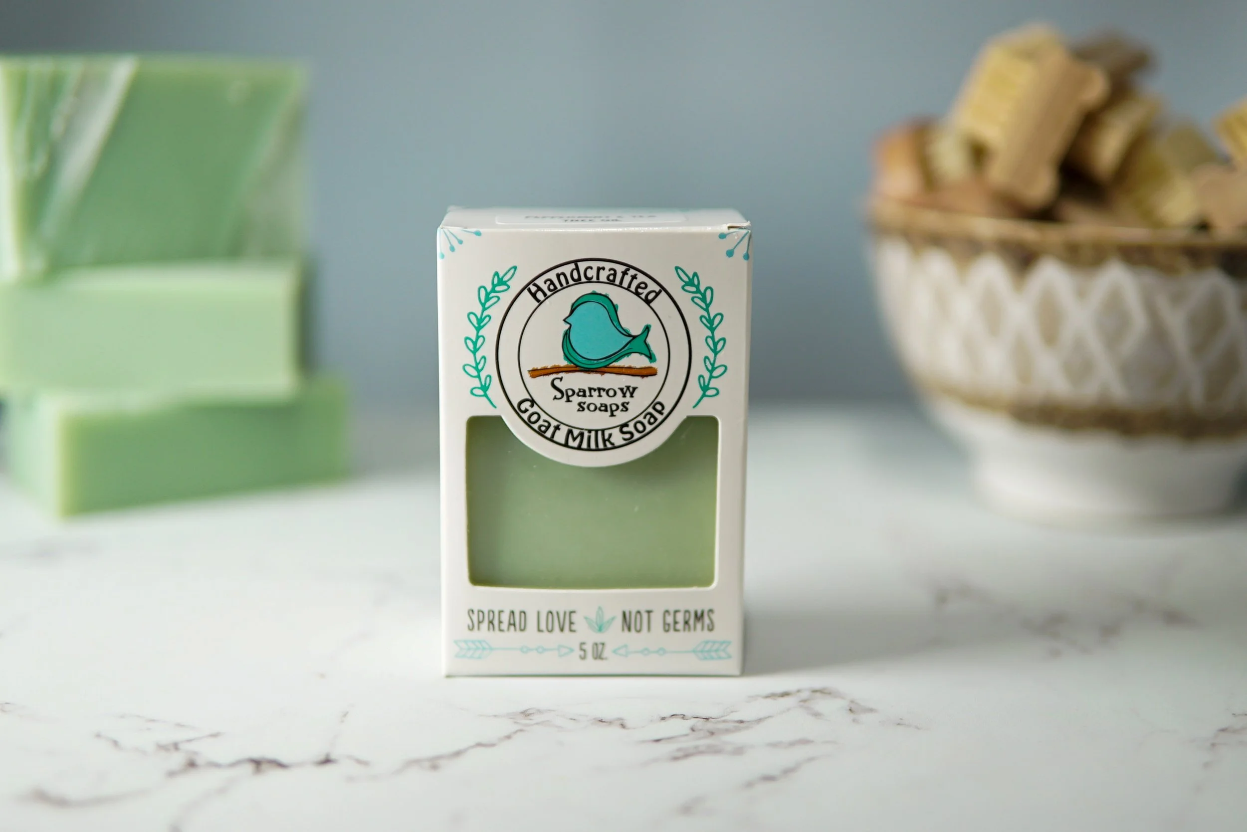 Peppermint & TTO goat milk soap