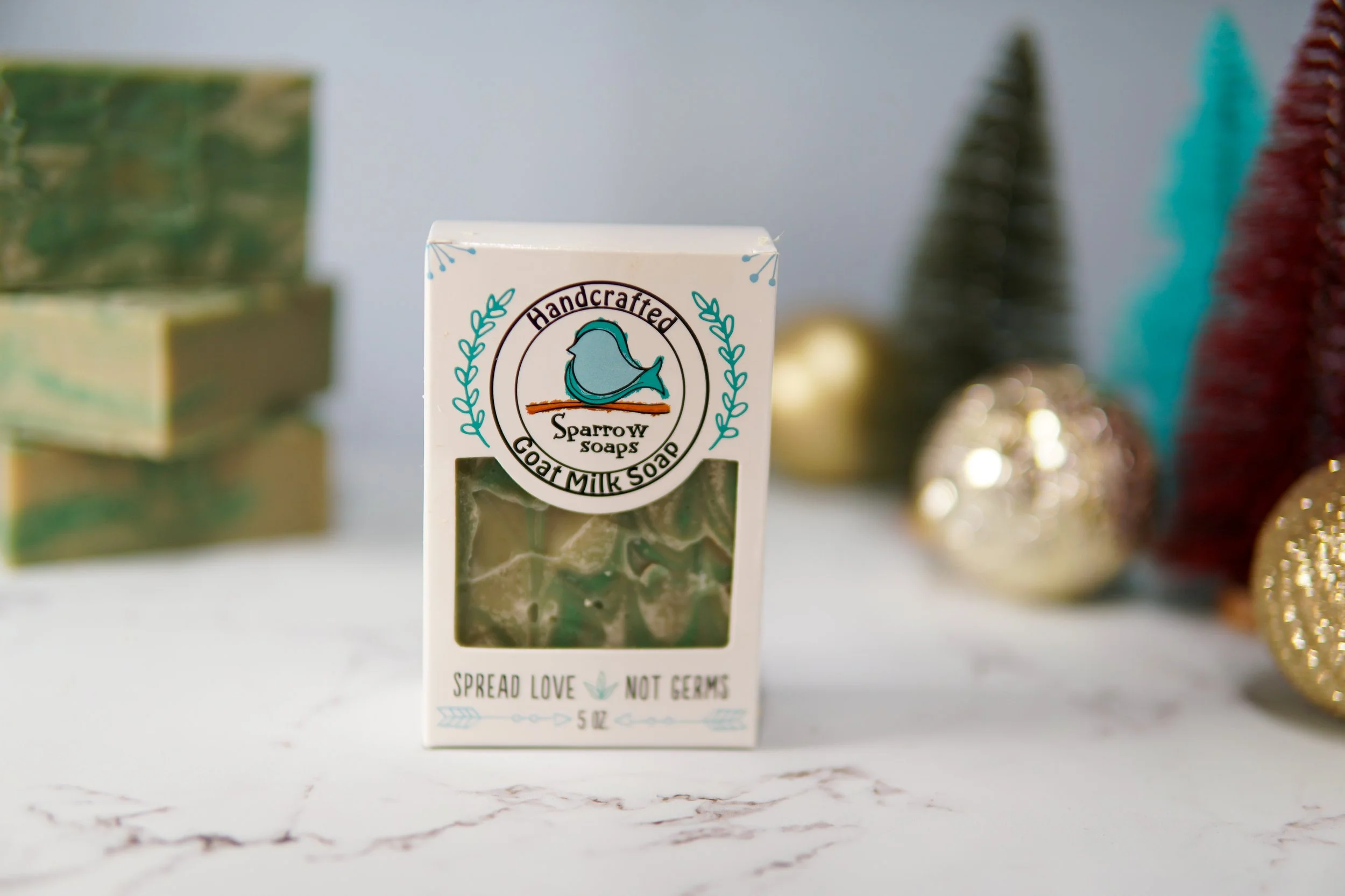 Evergreen goat milk soap