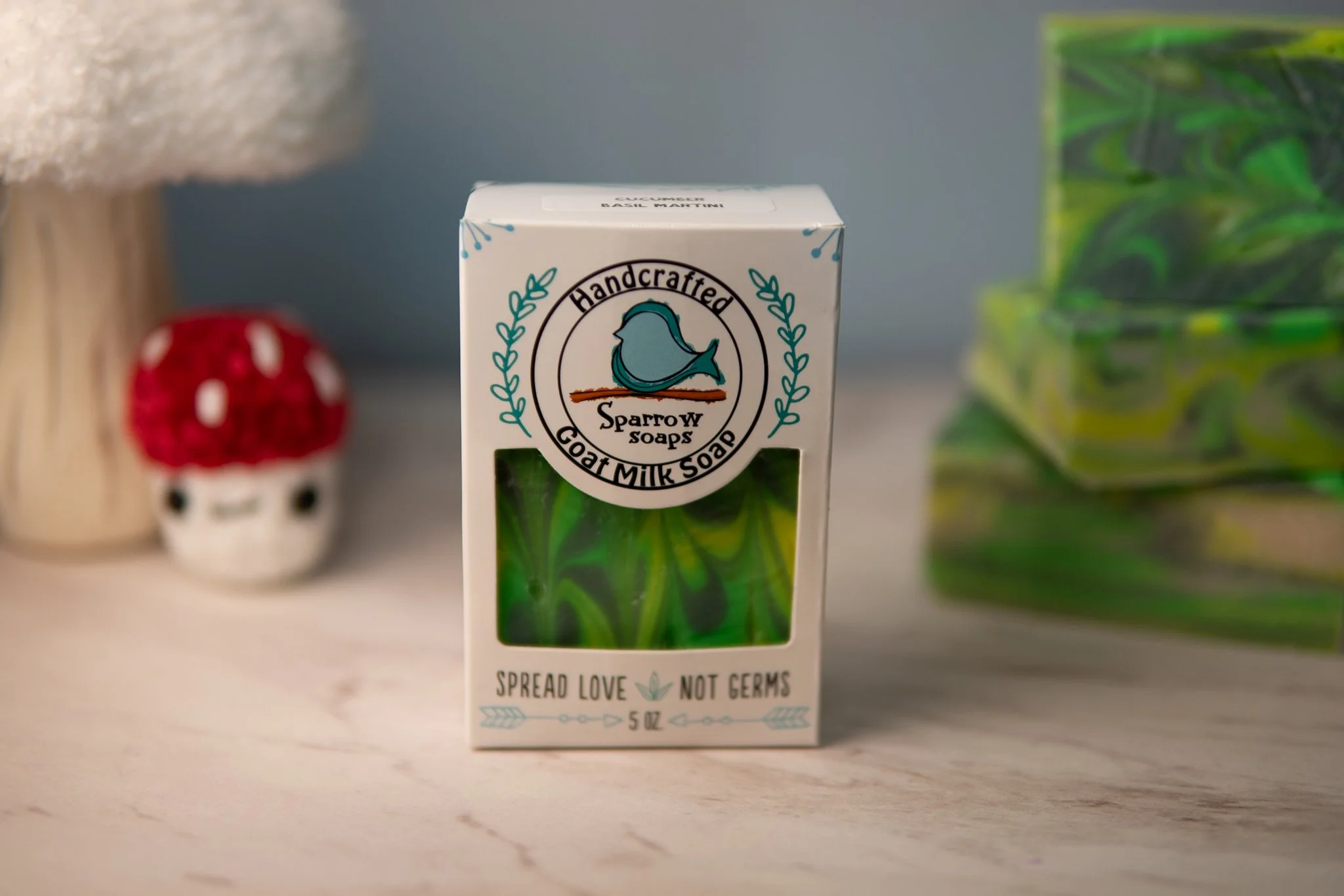 Cucumber Basil Martini goat milk soap (*limited edition)