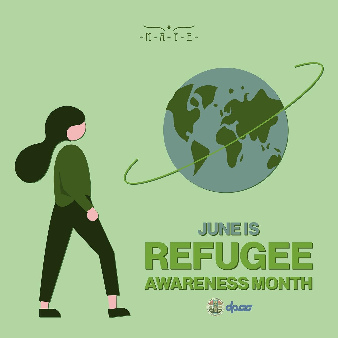 🗓 June is officially recognized by the Board of Supervisors and the Department of Public Social Services (DPSS) as Refugee Awareness Month to honor &ldquo;the cultural richness that refugees bring to Los Angeles County&rdquo; (DPSS Media Release). 
