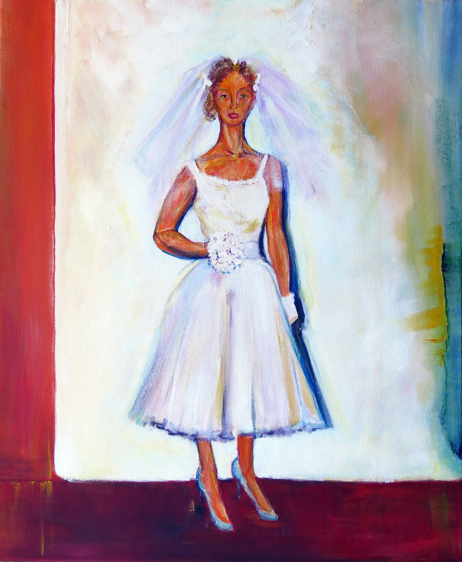 Lee at 24. The Wedding. Acrylic on Canvas, 24" x 20" 2014
