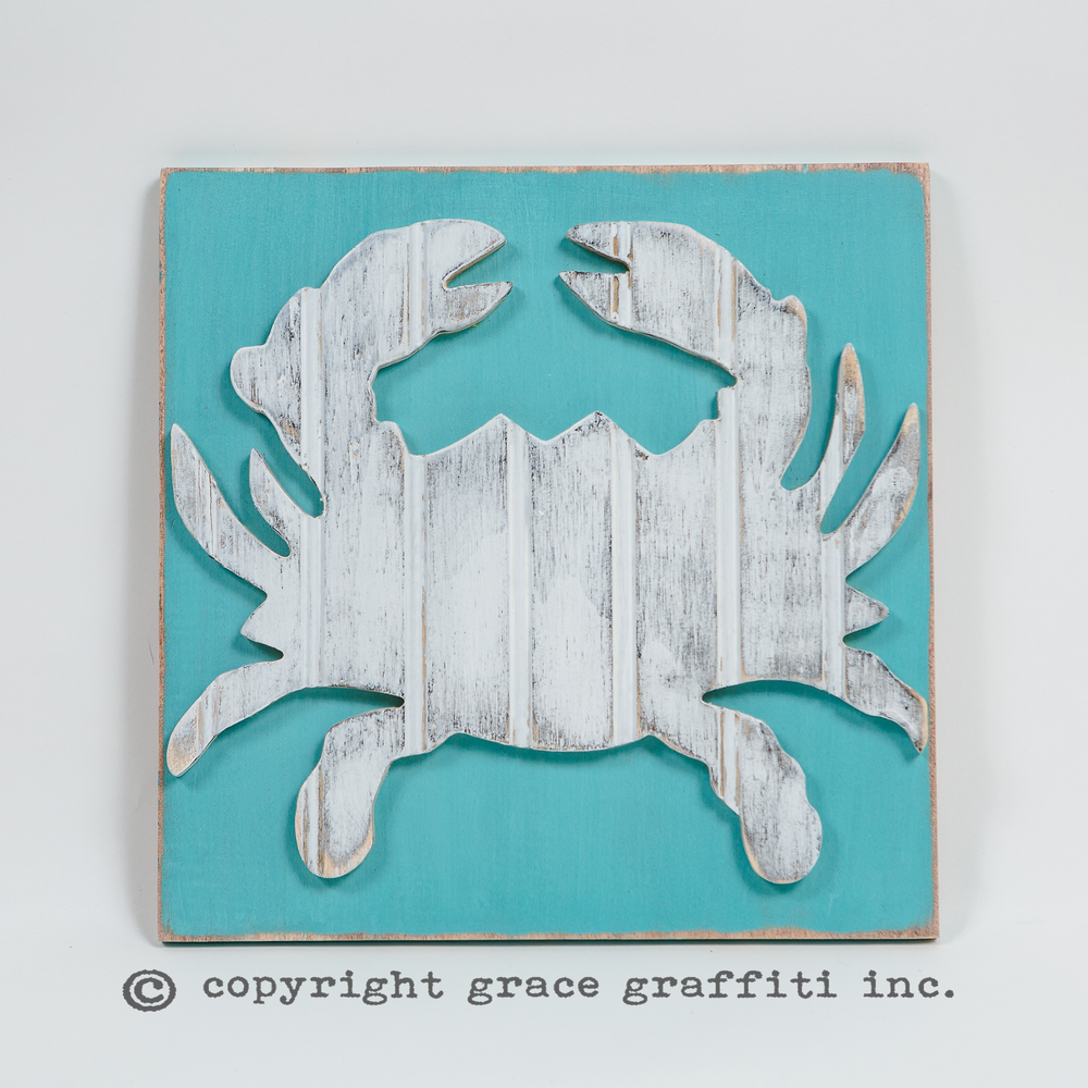 Crab Wall Art Coastal Collection Grace Graffiti