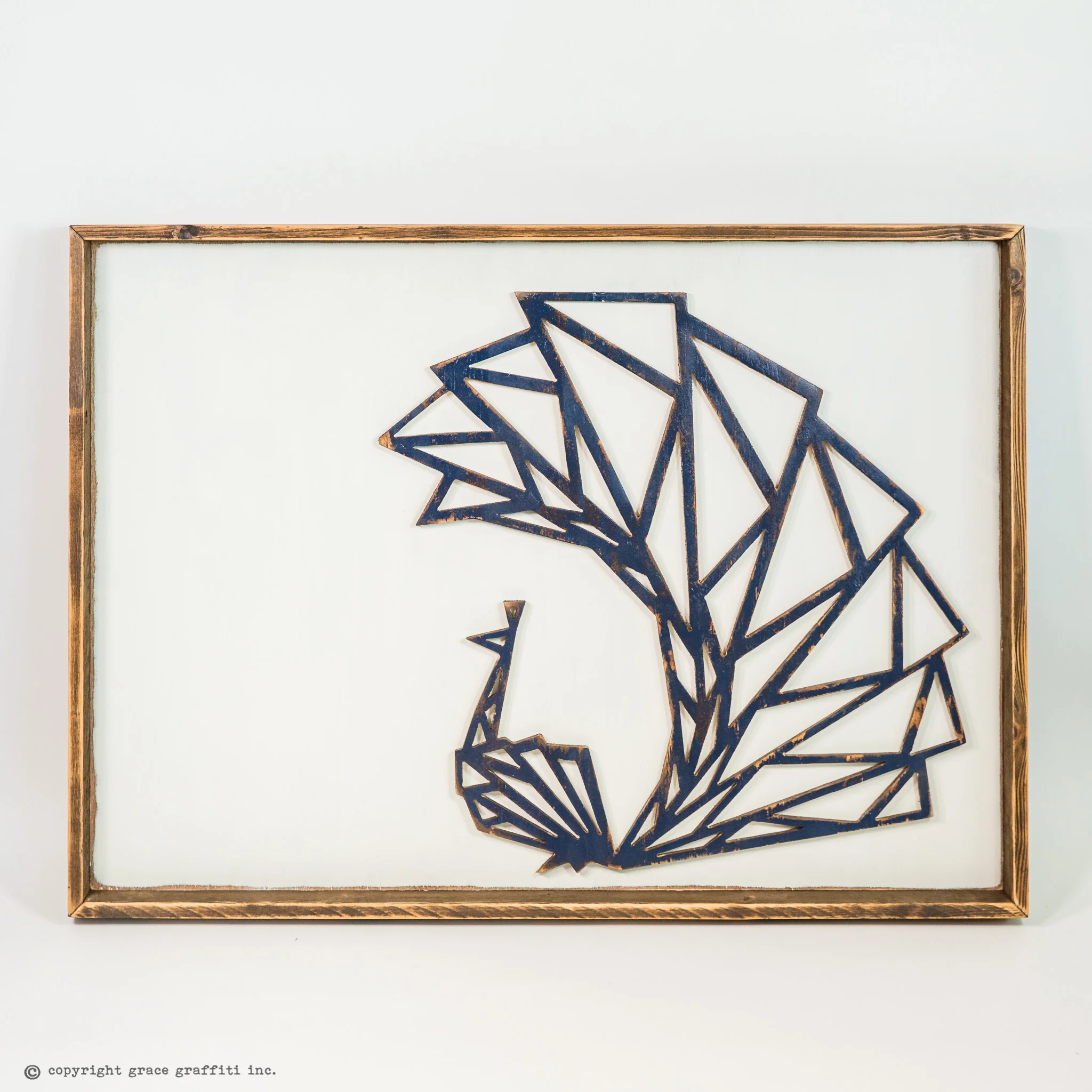 Copy of peacock wall art