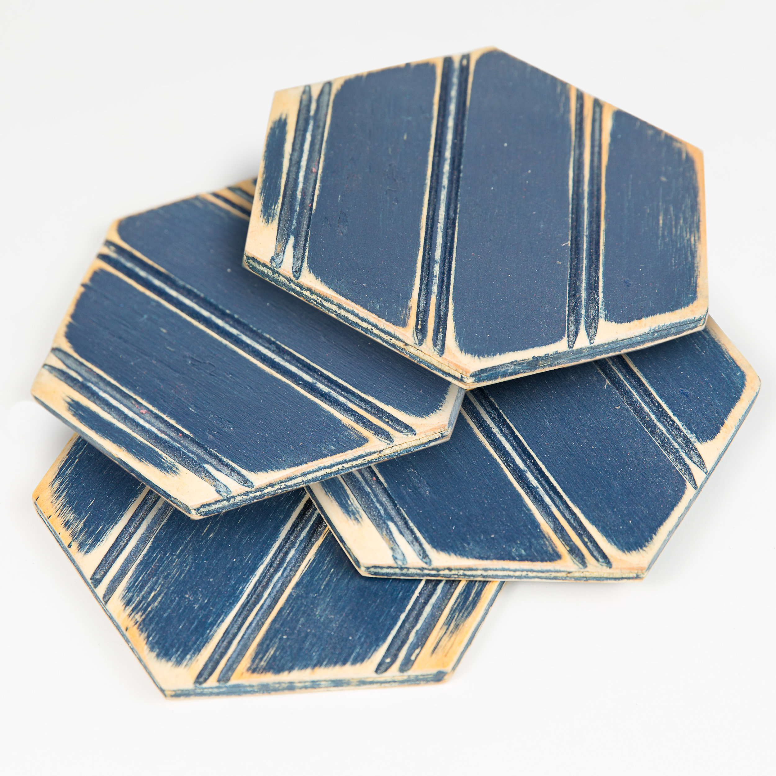 Wooden Hexagon Coasters by Grace Graffiti — Grace Graffiti