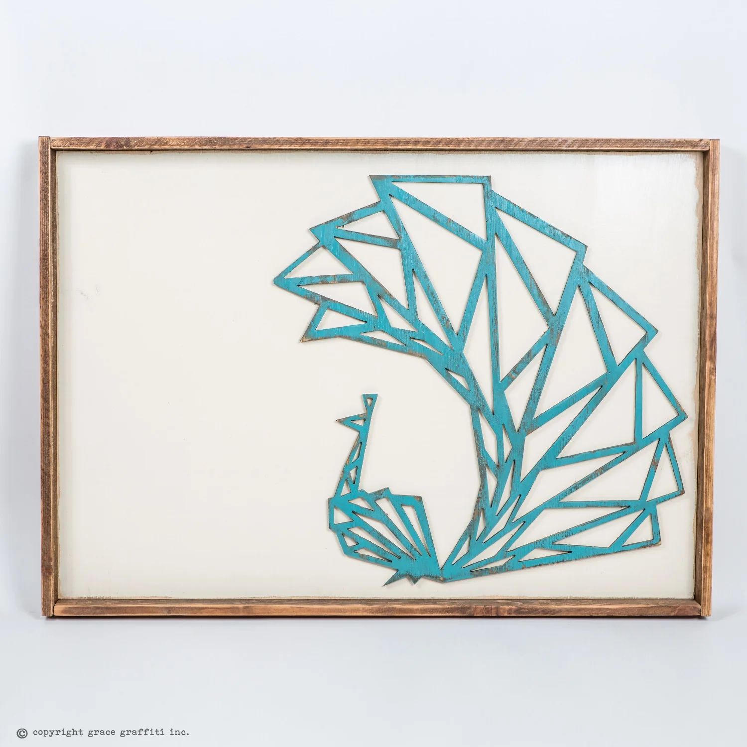 Copy of geometric peacock grace graffiti
