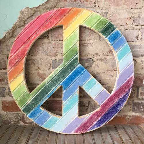 Peace Sign Wall Art Classic Collection Grace Graffiti