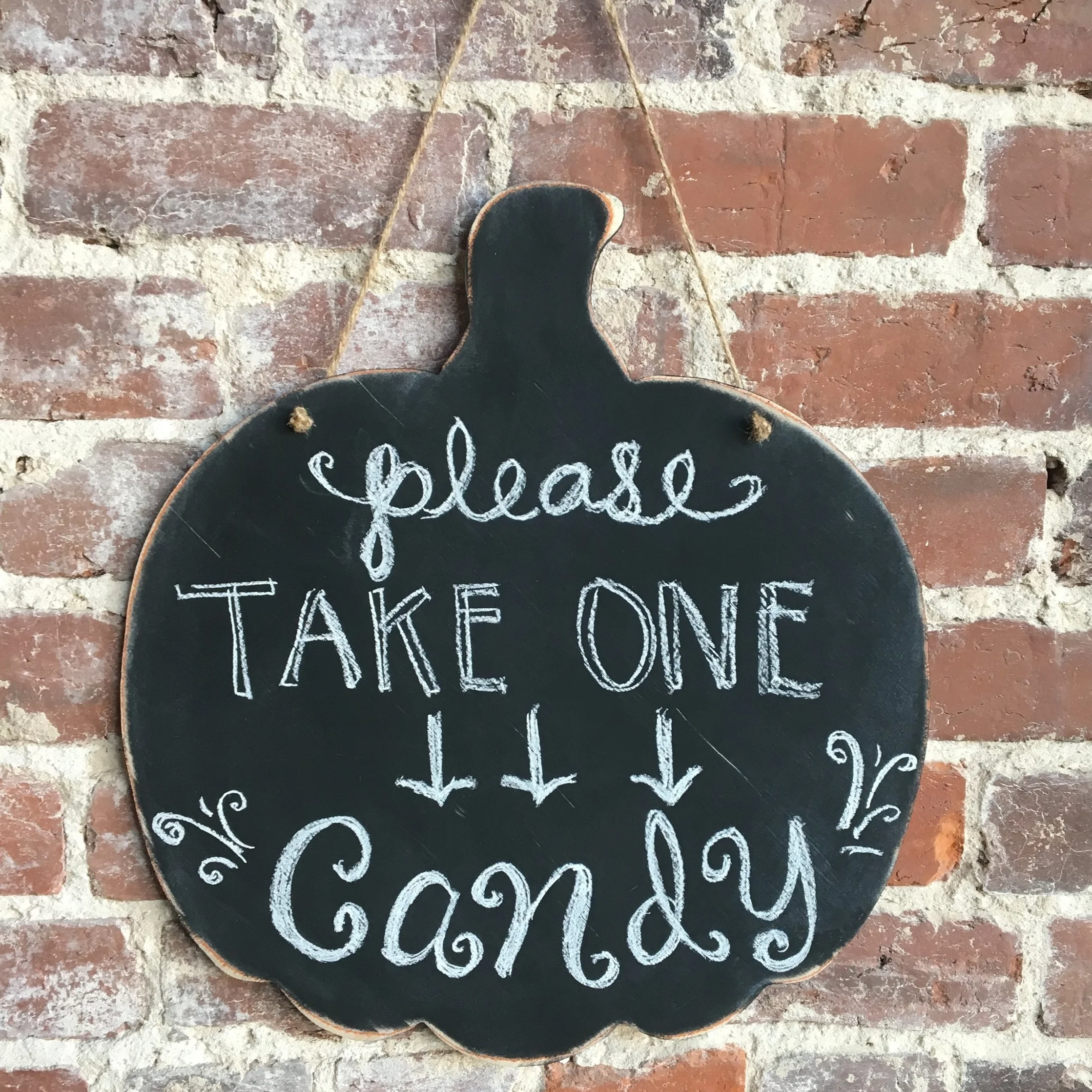 chalkboard jack-o-lantern