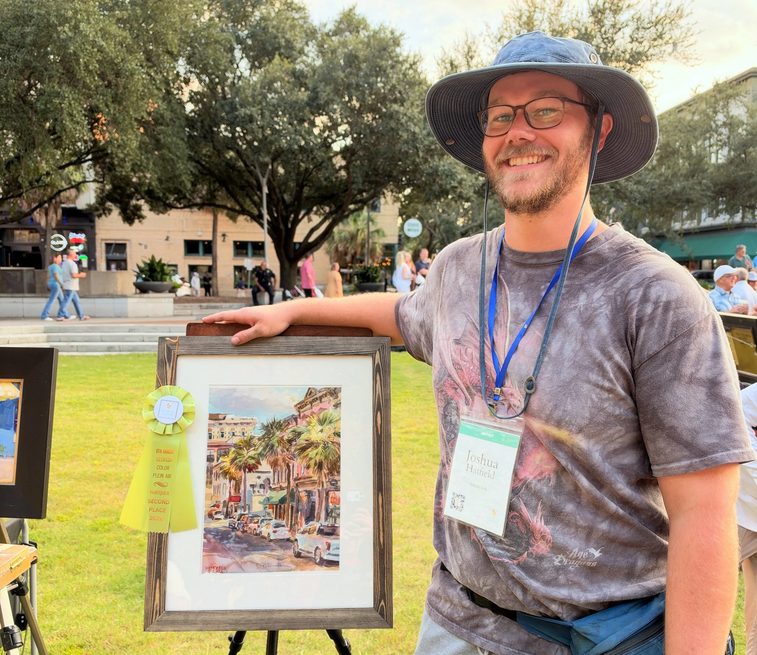 PaintQuick Second Place painting "Untitled" by Joshua Hatfield
