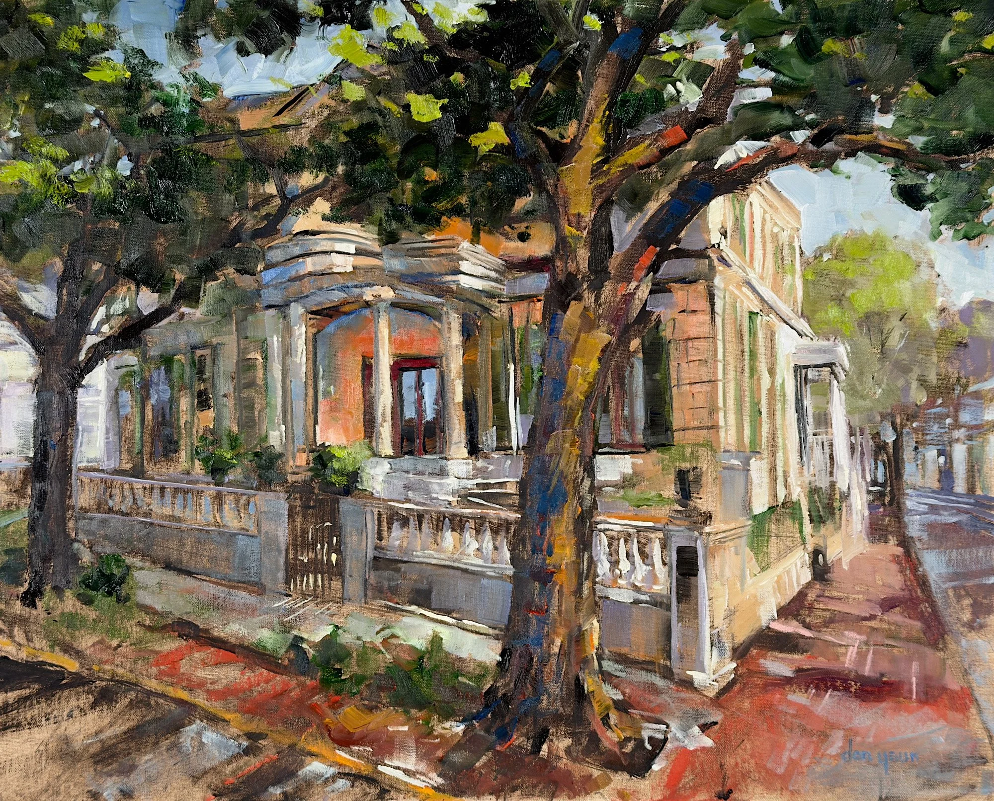 Best Representation of Historic Savannah painting “Owens Thomas House” by Don Yaun