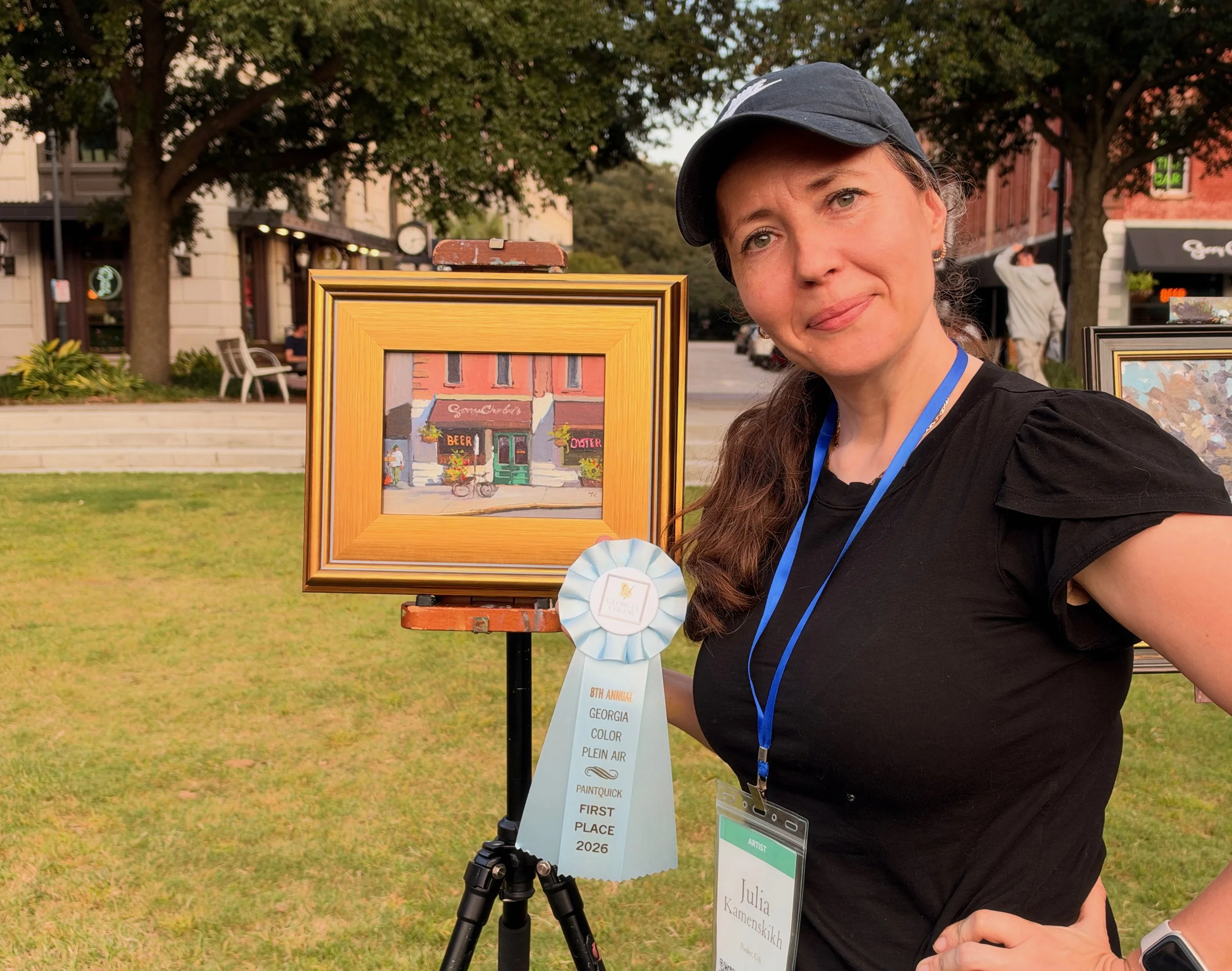 PaintQuick First Place painting "Sorry Charlies" by Julia Kamenskikh