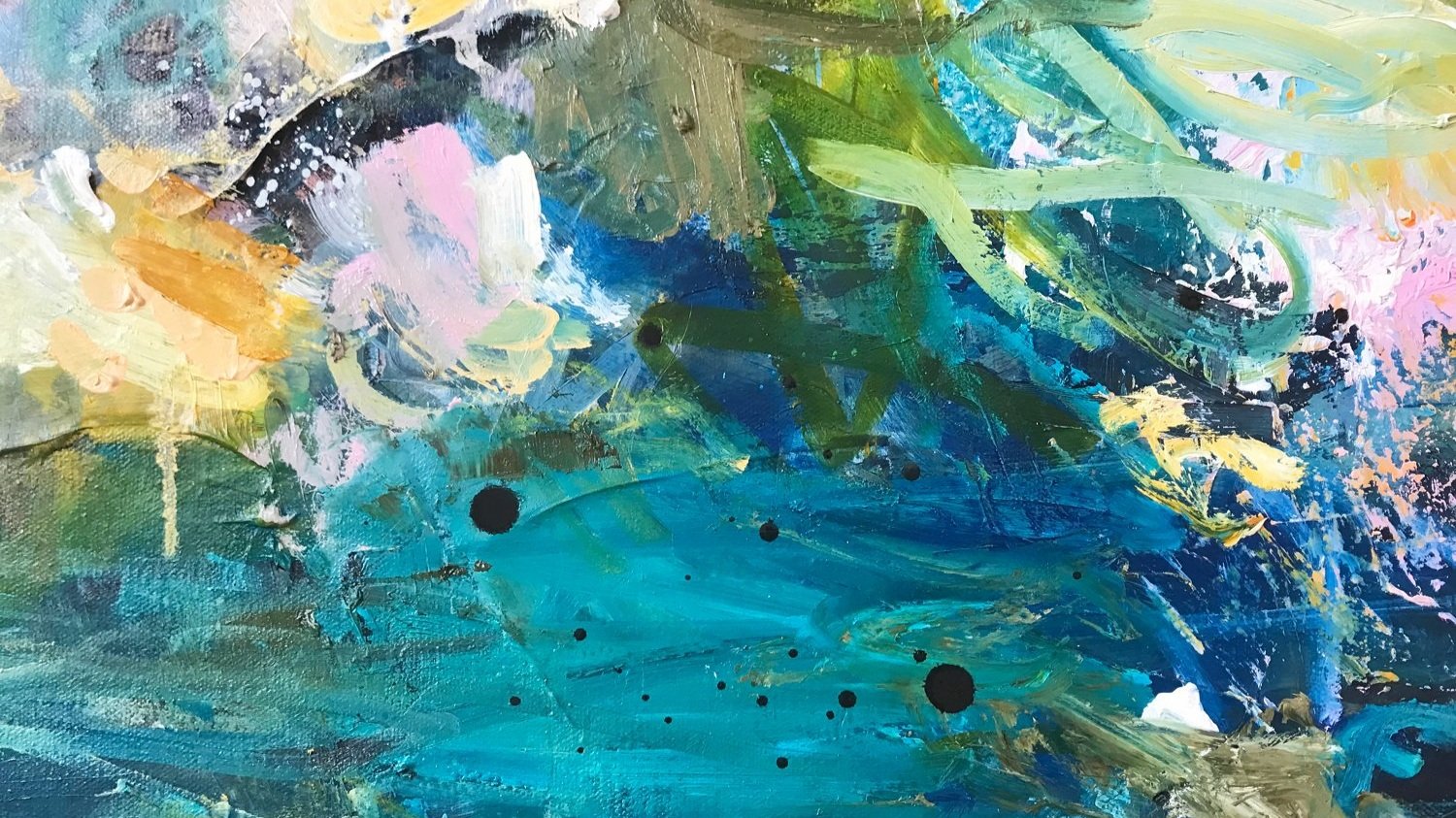 Living Waters Oil Painting Canvas Detail Jill McLean