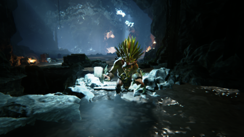 Scene from a cinematic rendered in the Unreal 4 Engine. Character is a DOTA Bristleback rig animated in Maya before being imported into Unreal 4's particle effects map. Watch in YouTube