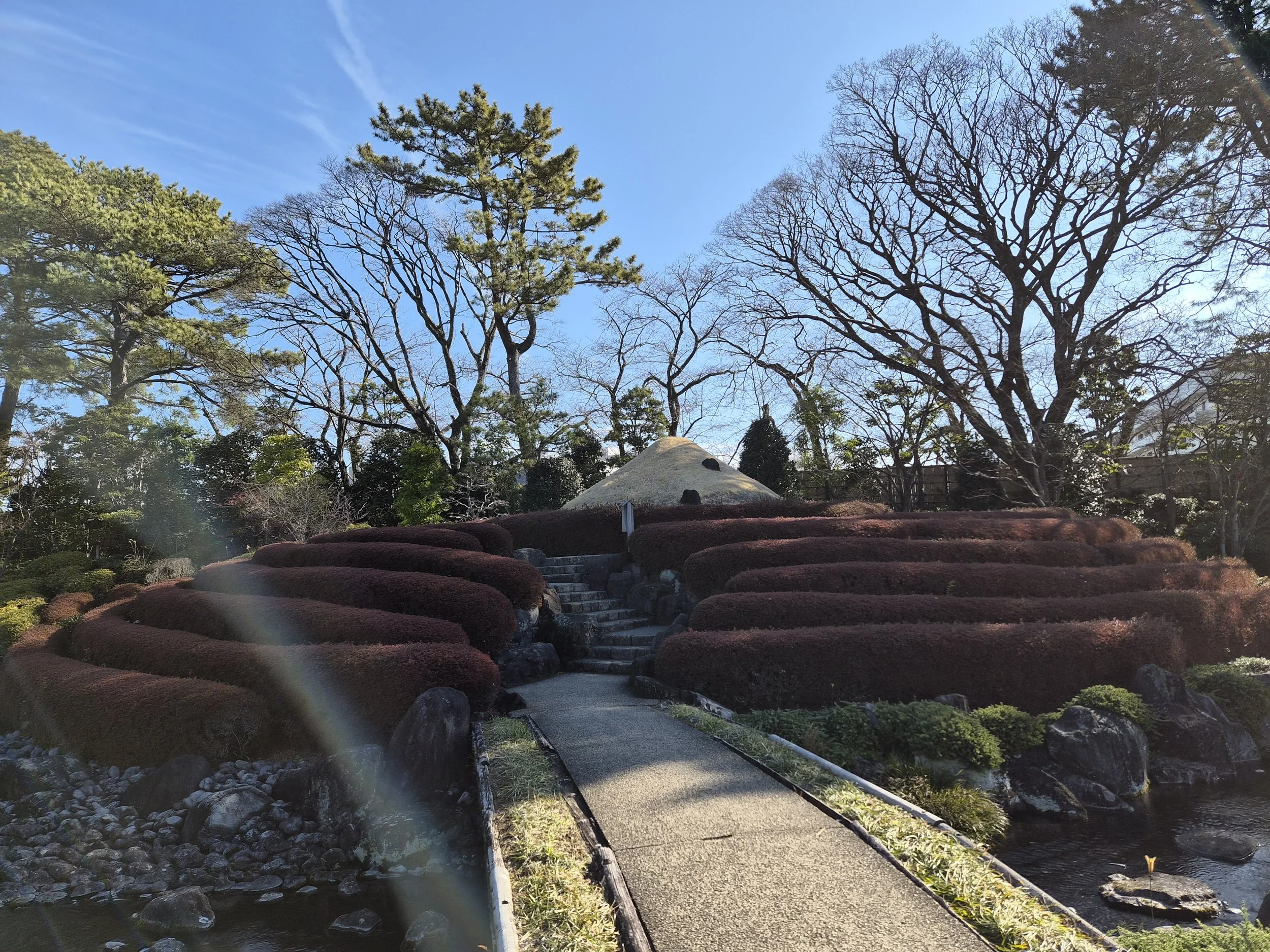  Mt. Fuji garden replica at Sumpu Castle Garden in Shizuoka 
