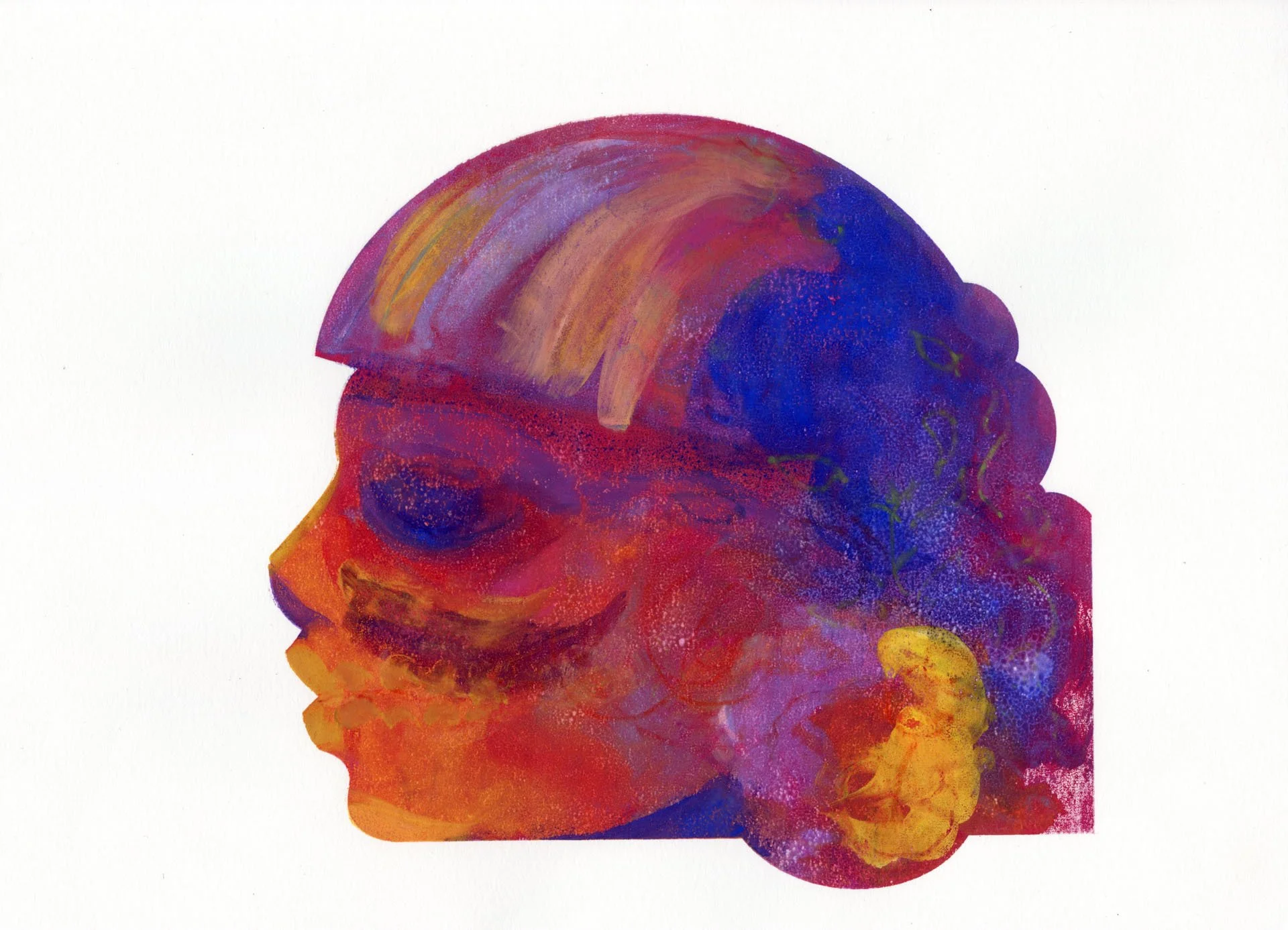 "Mexican Mask #9" Print