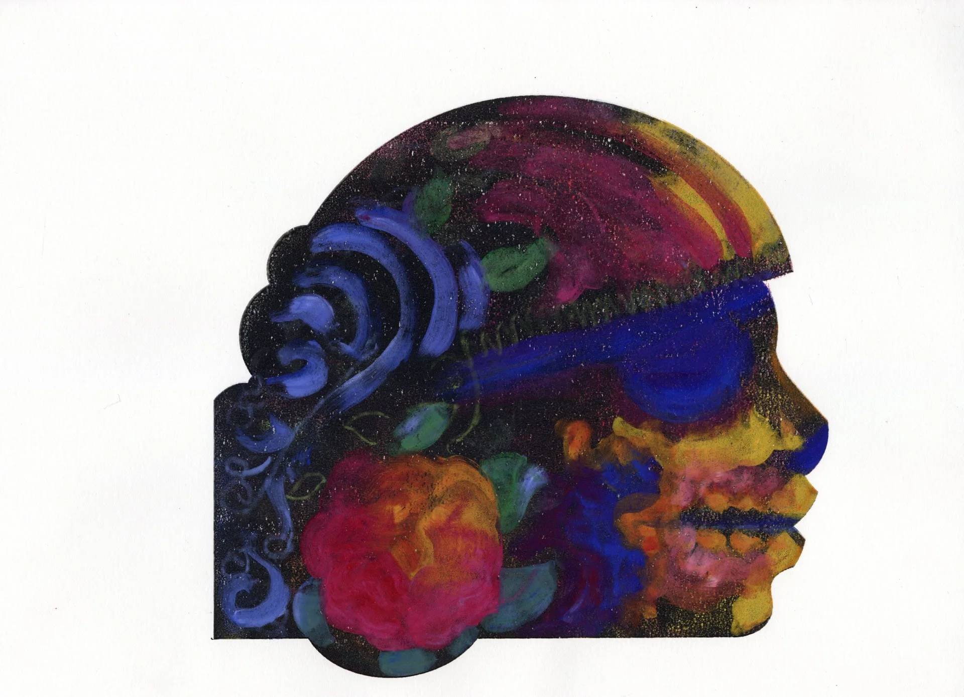"Mexican Mask #5" Print
