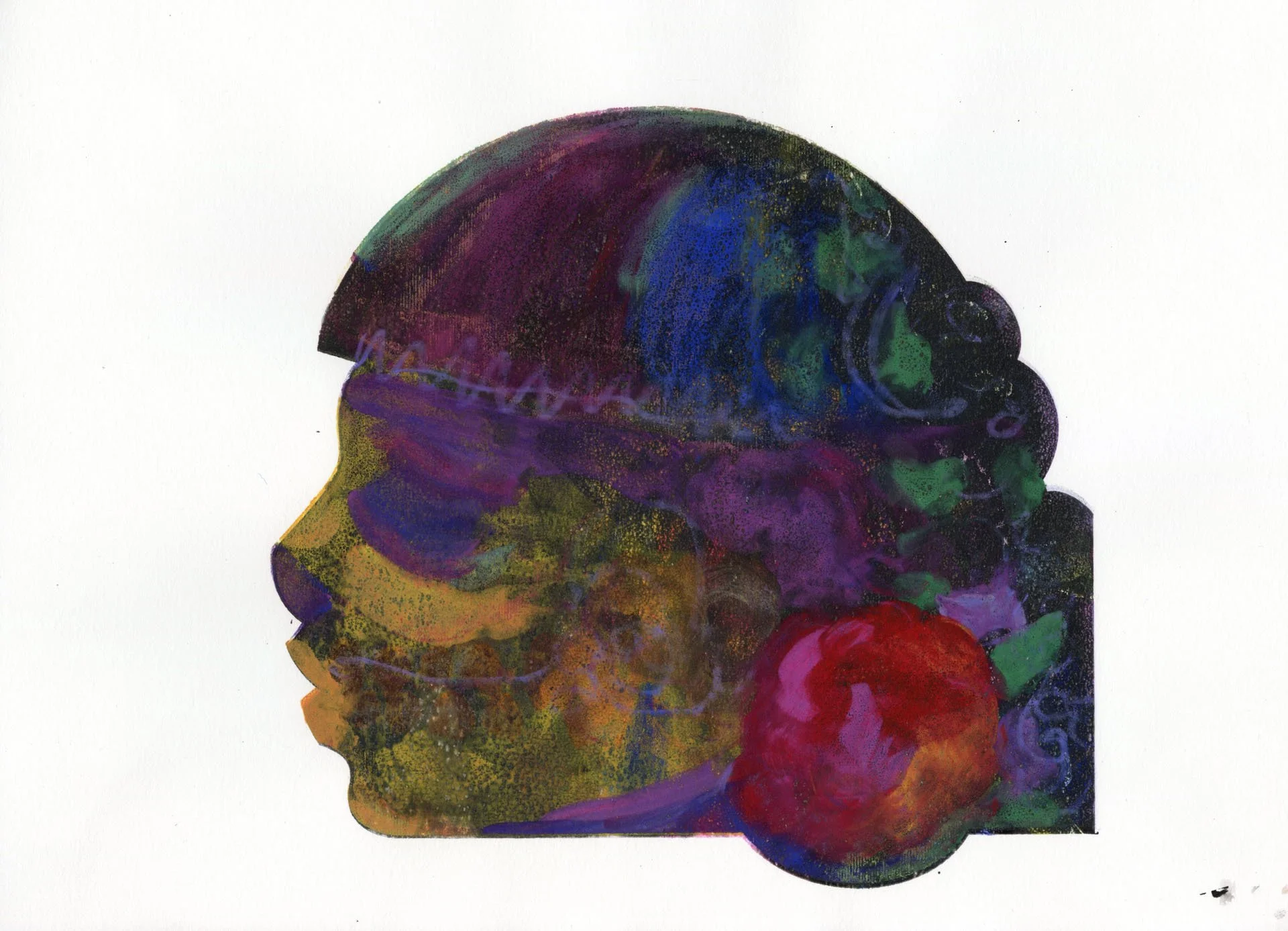 "Mexican Mask #6" Print