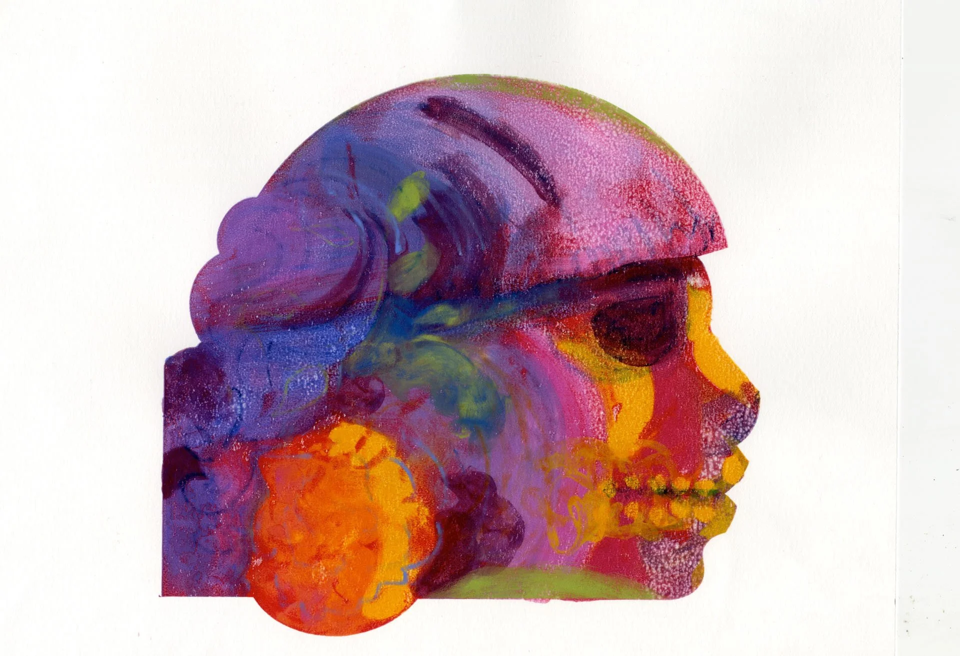 "Mexican Mask #1" Print