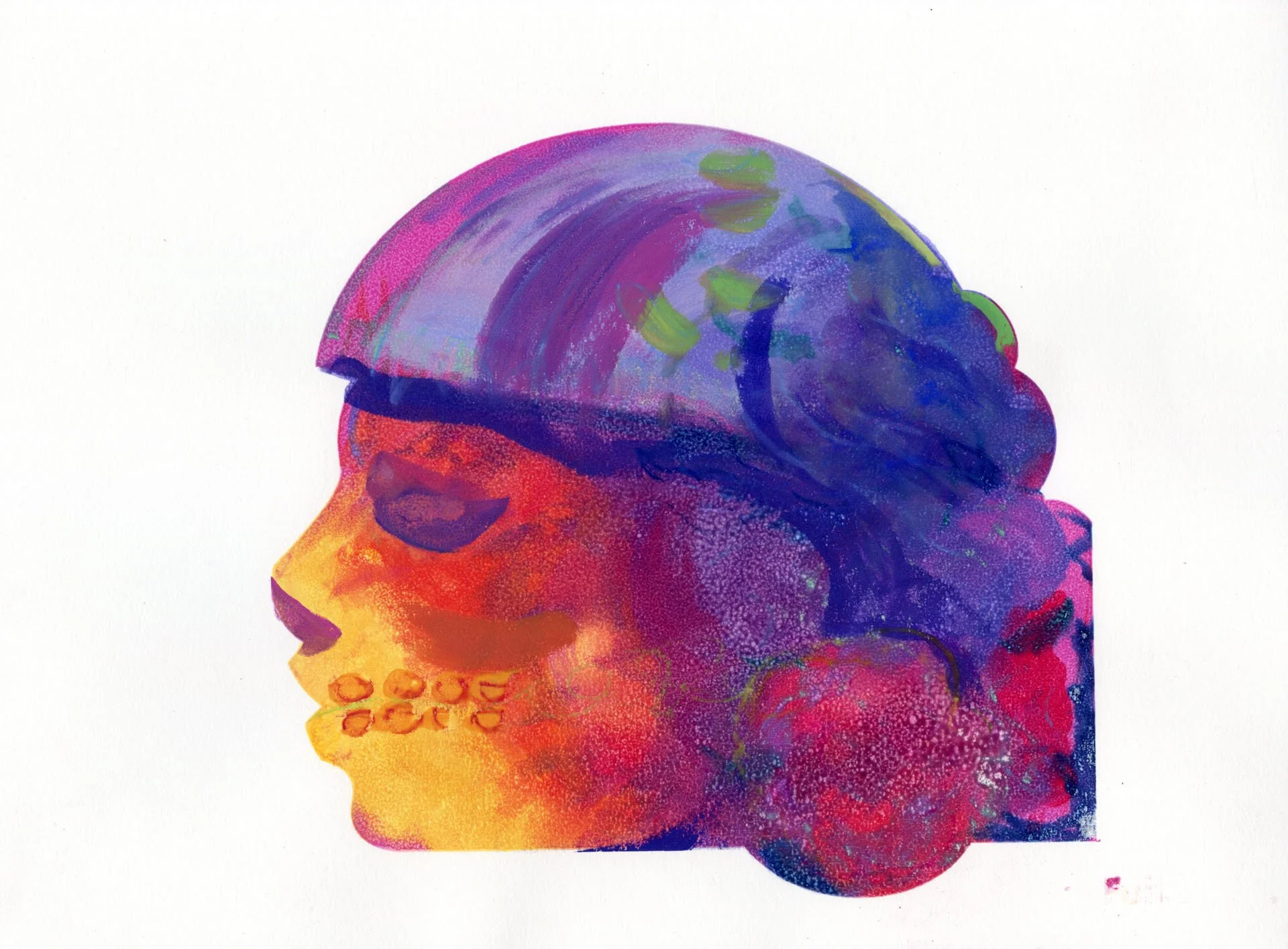 "Mexican Mask #14" Print