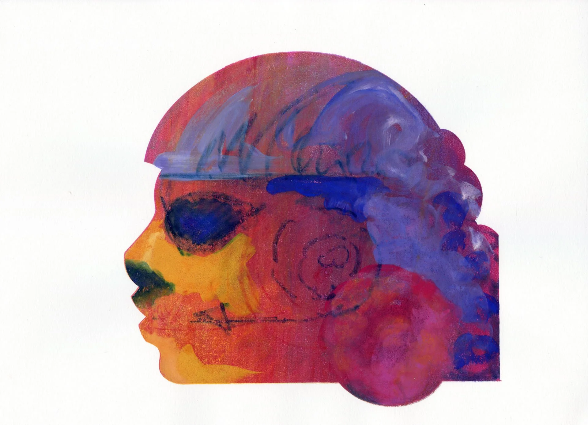 "Mexican Mask #3" Print