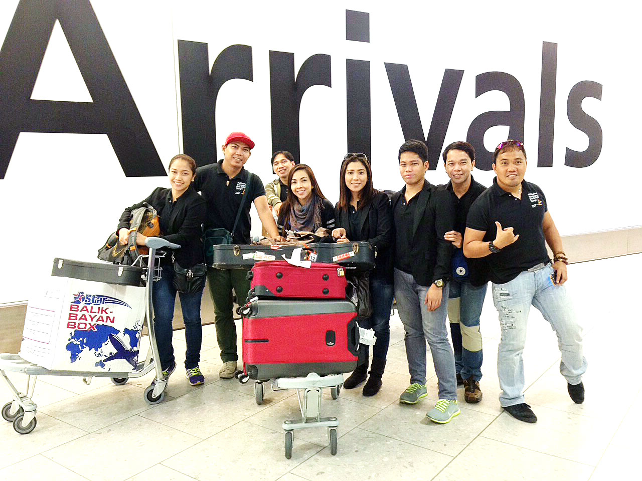 From left: Mage Wagen, Brian Damasco, Rey Madriaga, Lau Parce, Marcia Carbonilla, Ronald Decena, Julio Calinoa, Christopher Benavidez