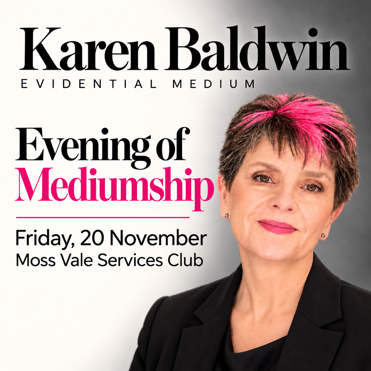 Moss Vale, NSW - Evening of Mediumship