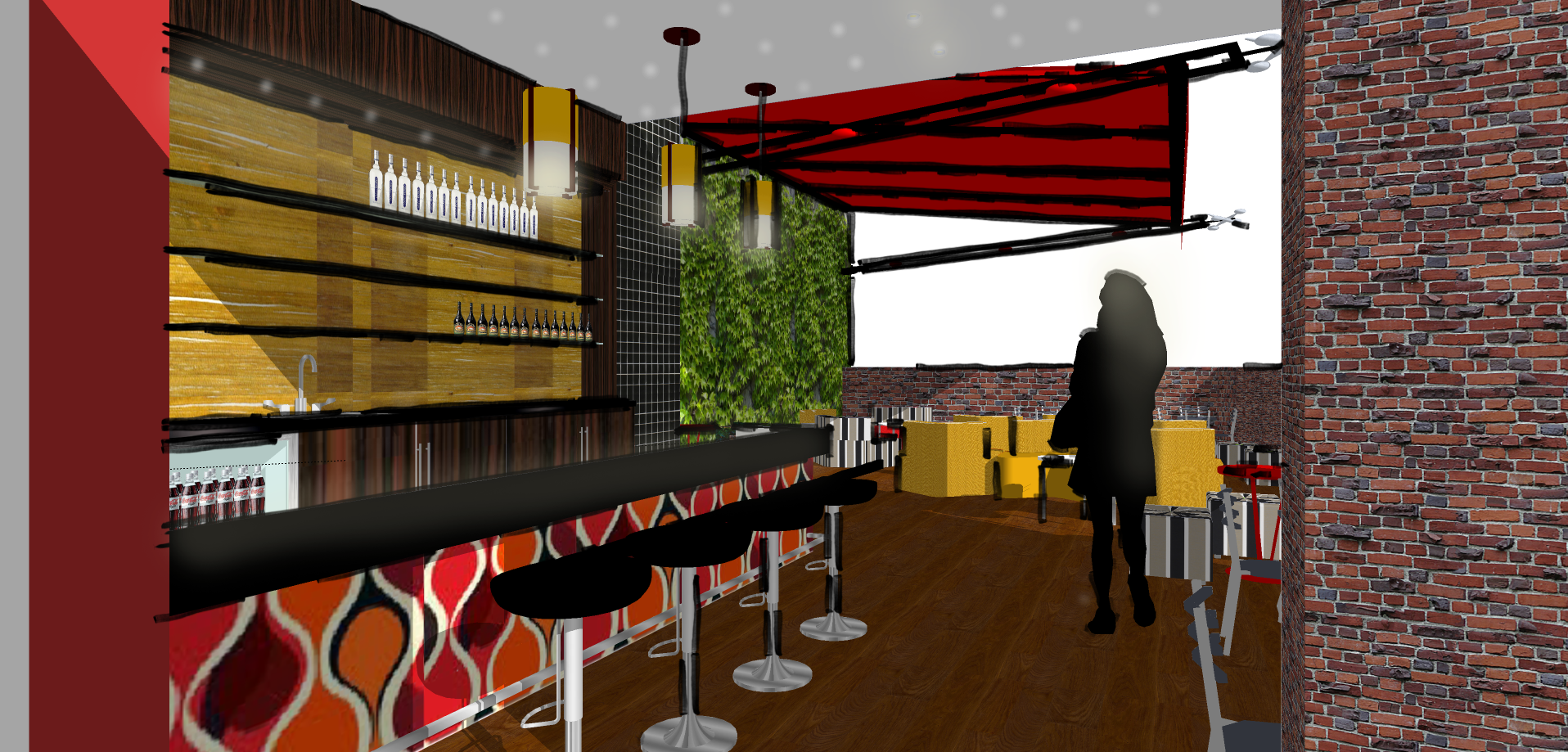 Village Hotel, rooftop bar
